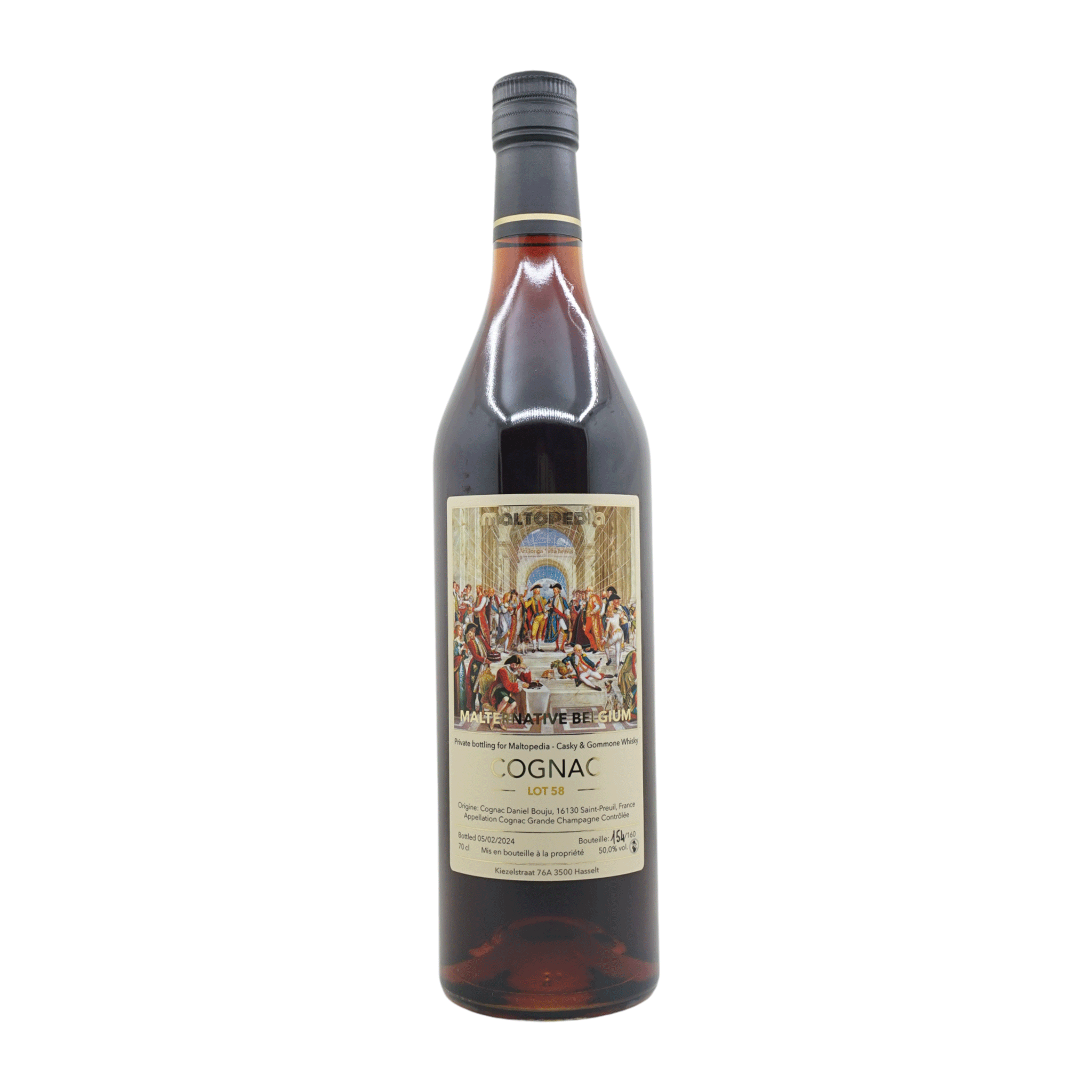 Malternative Belgium Cognac Daniel Bouju Lot 58 Private bottling for Maltopedia, Casky & Gommone Whisky(with $100 coupon)