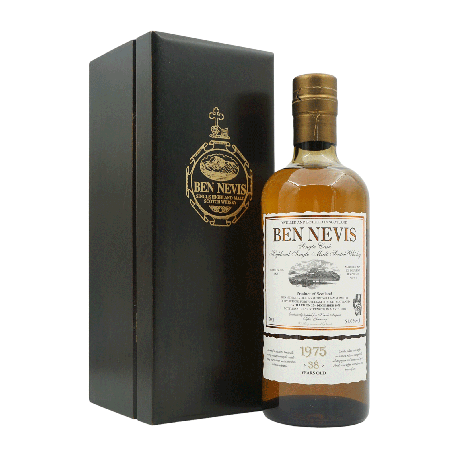 Ben Nevis 1975/2014 38 Year Old Bottled for Kirsch Import #914