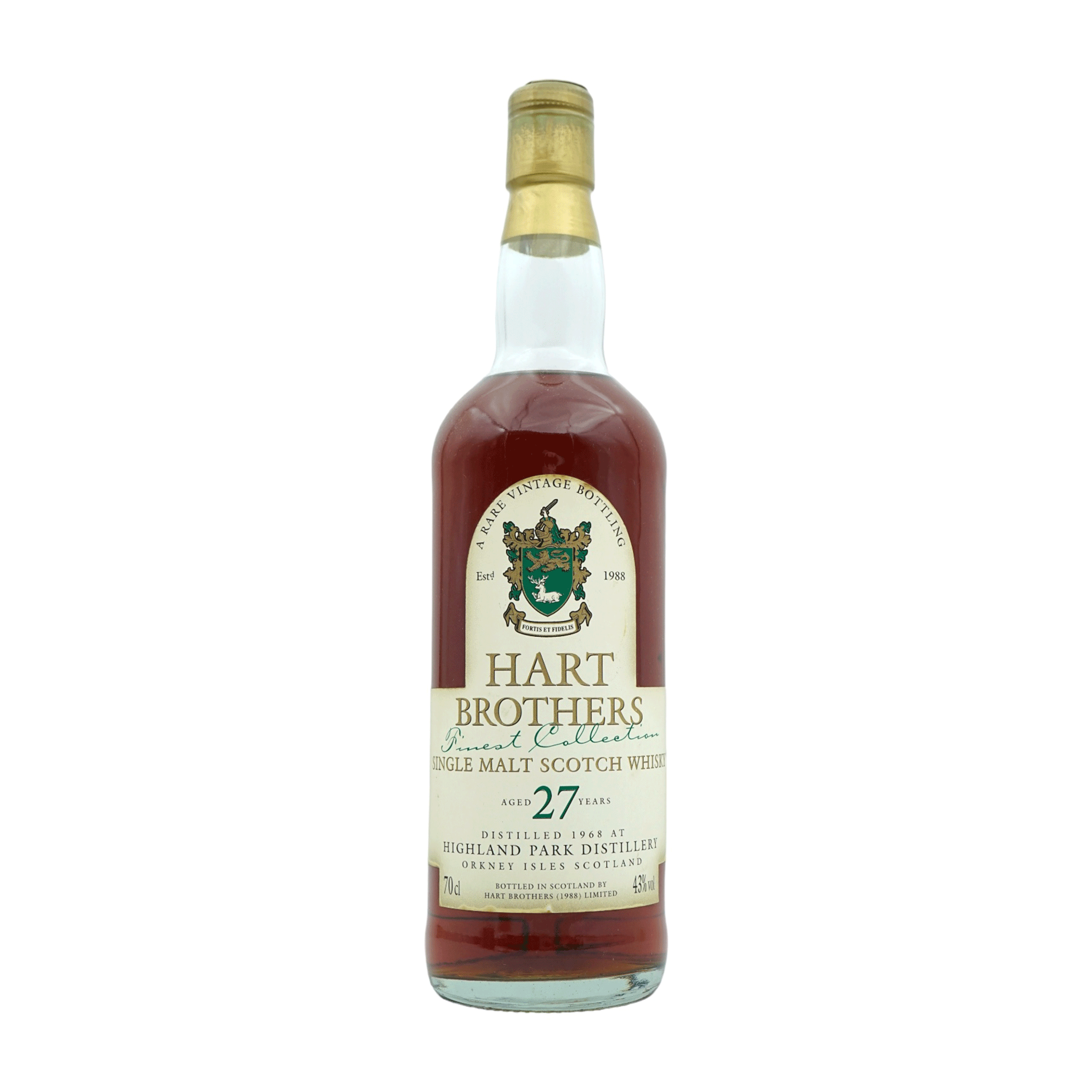 Highland Park 1968 27 Year Old Finest Collection Hart Brothers