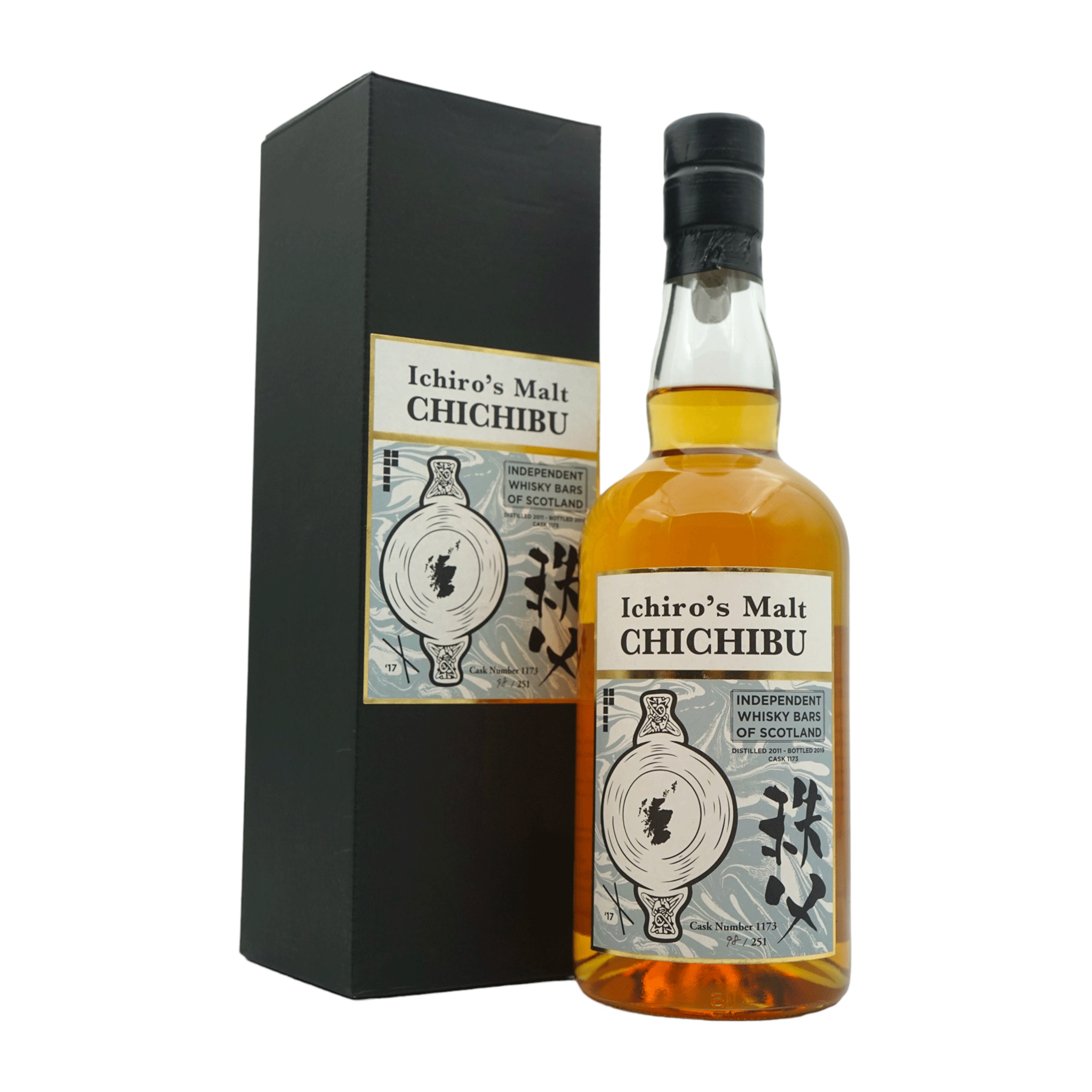 Chichibu Ichiro's Malt 2011/2019 Bottled for Independent Whisky Bars Of Scotland #1173