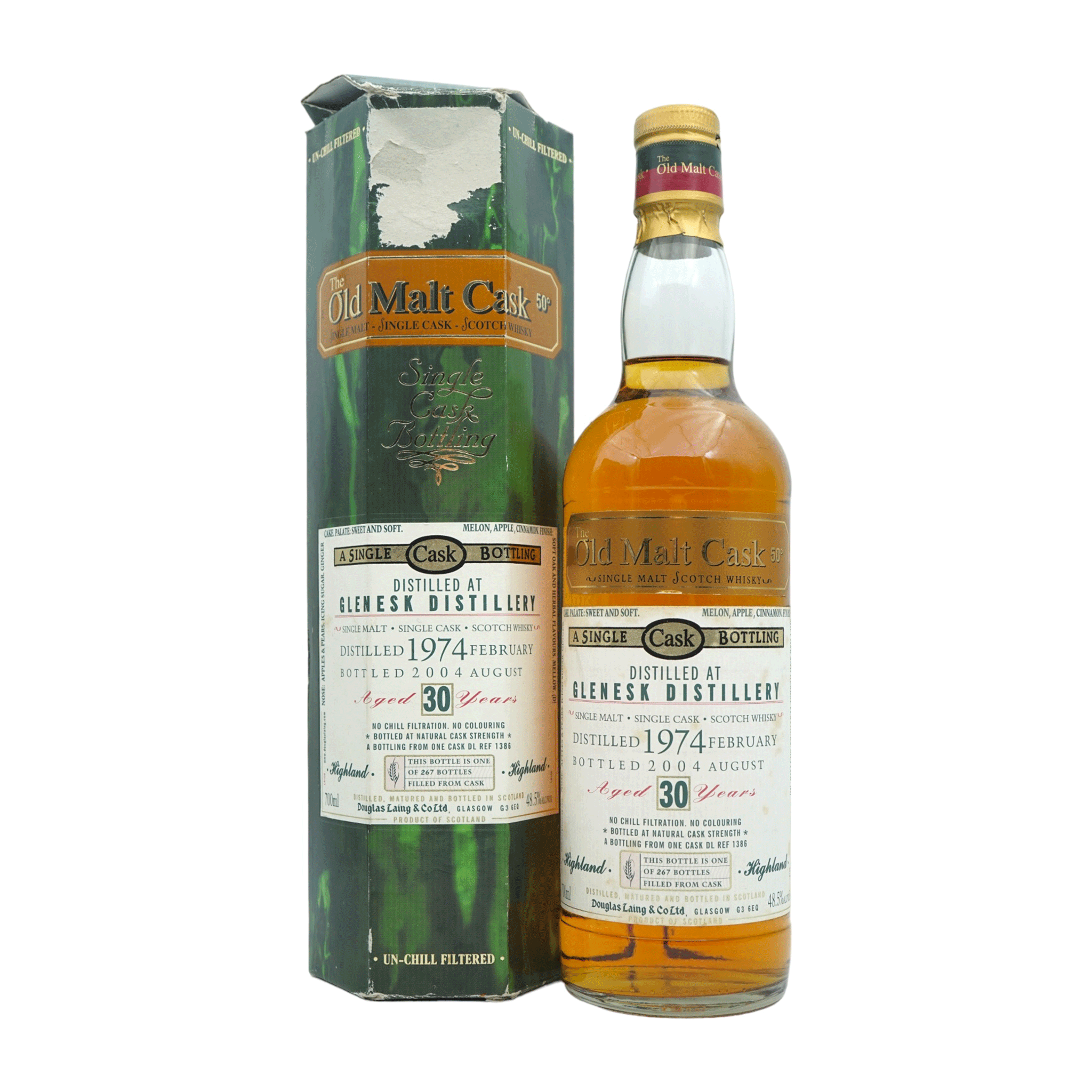 Glenesk 1974/2004 30 Year Old Old Malt Cask # DL1386