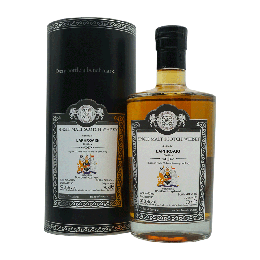Laphroaig 1990 30 Year Old Highland Circle 30th Anniversary Malts of Scotland #MoS21004