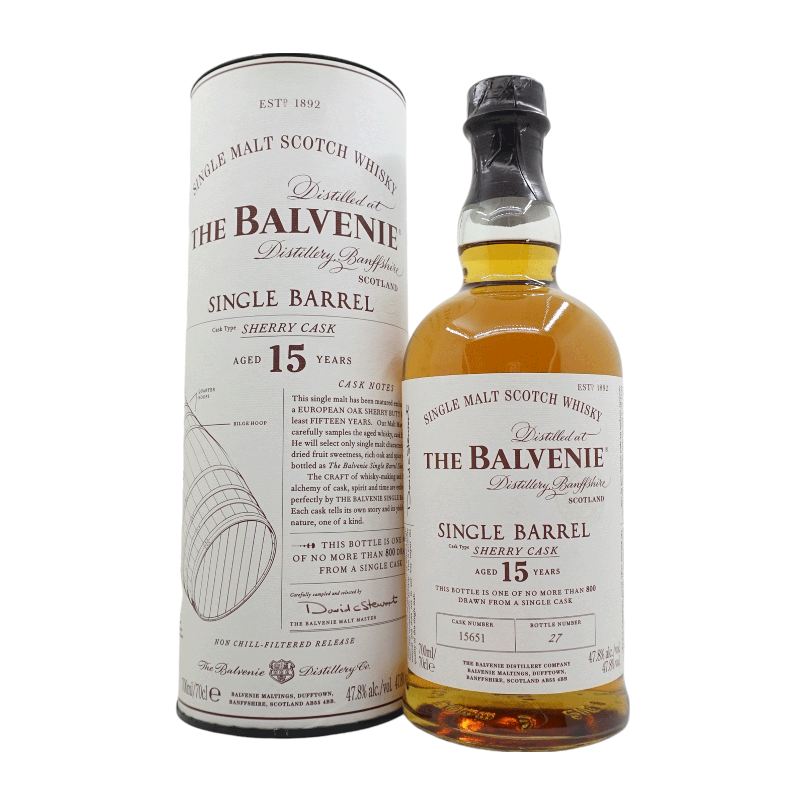 Balvenie 15 Year Old Single Barrel Sherry Cask #15651