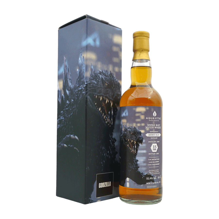 Secret Islay 2007/2022 15 Year Old Aqua Vitae - Godzilla #3909