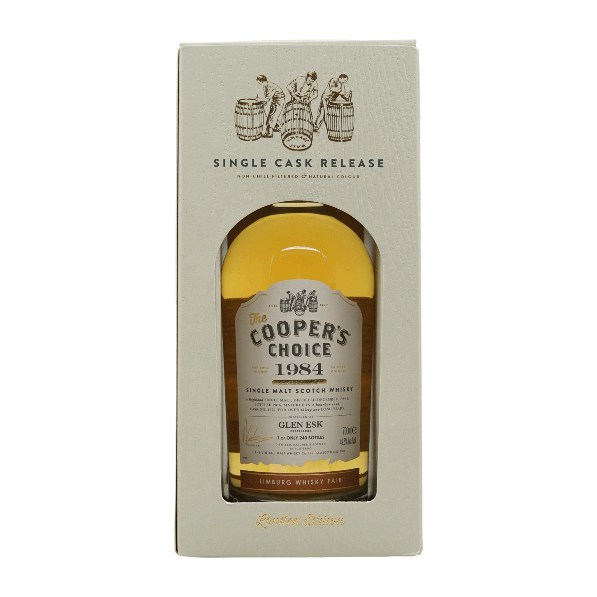 Glenesk 1984/2016 Limburg Whisky Fair 2016을 위해 병입 The Cooper's Choice #4677