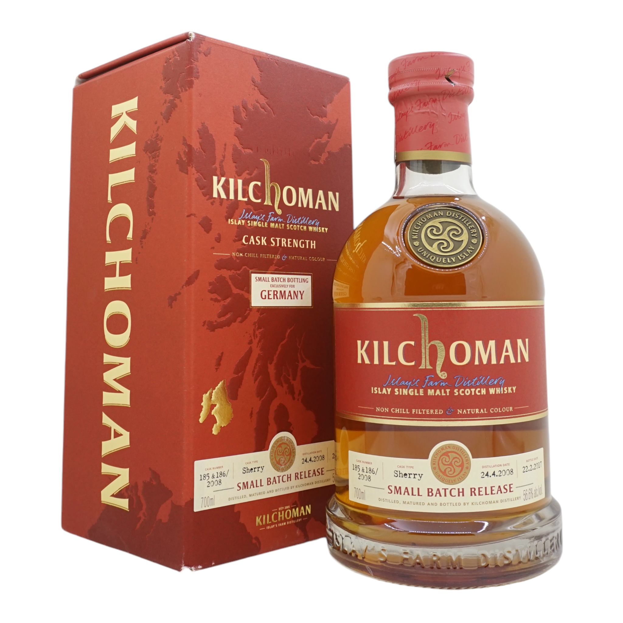 Kilchoman 2008/2017 소량 생산 릴리스 #185 &amp; 186/2008