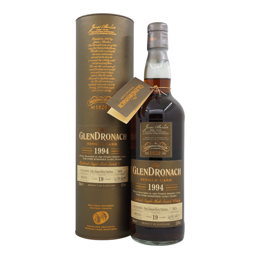 Glendronach 1994/2014 19 Year Old Pedro Ximénez Sherry Puncheon #5079