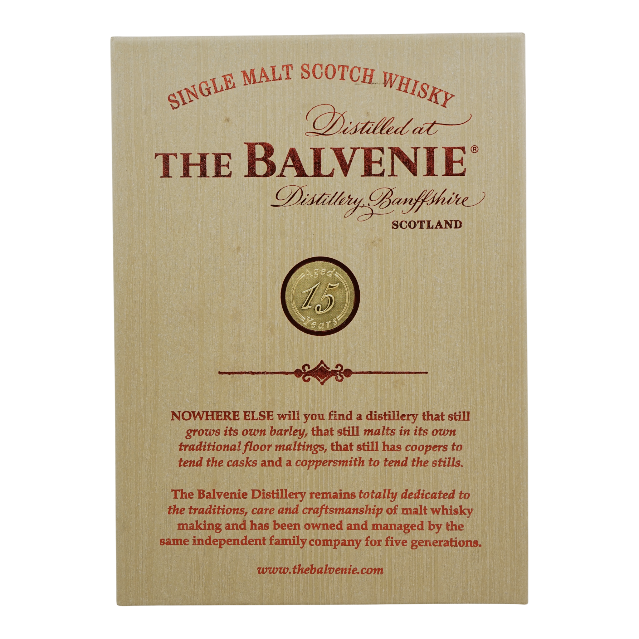 Balvenie 1994/2009 15 Year Old Single Barrel #93 Gift Set w/ two glass