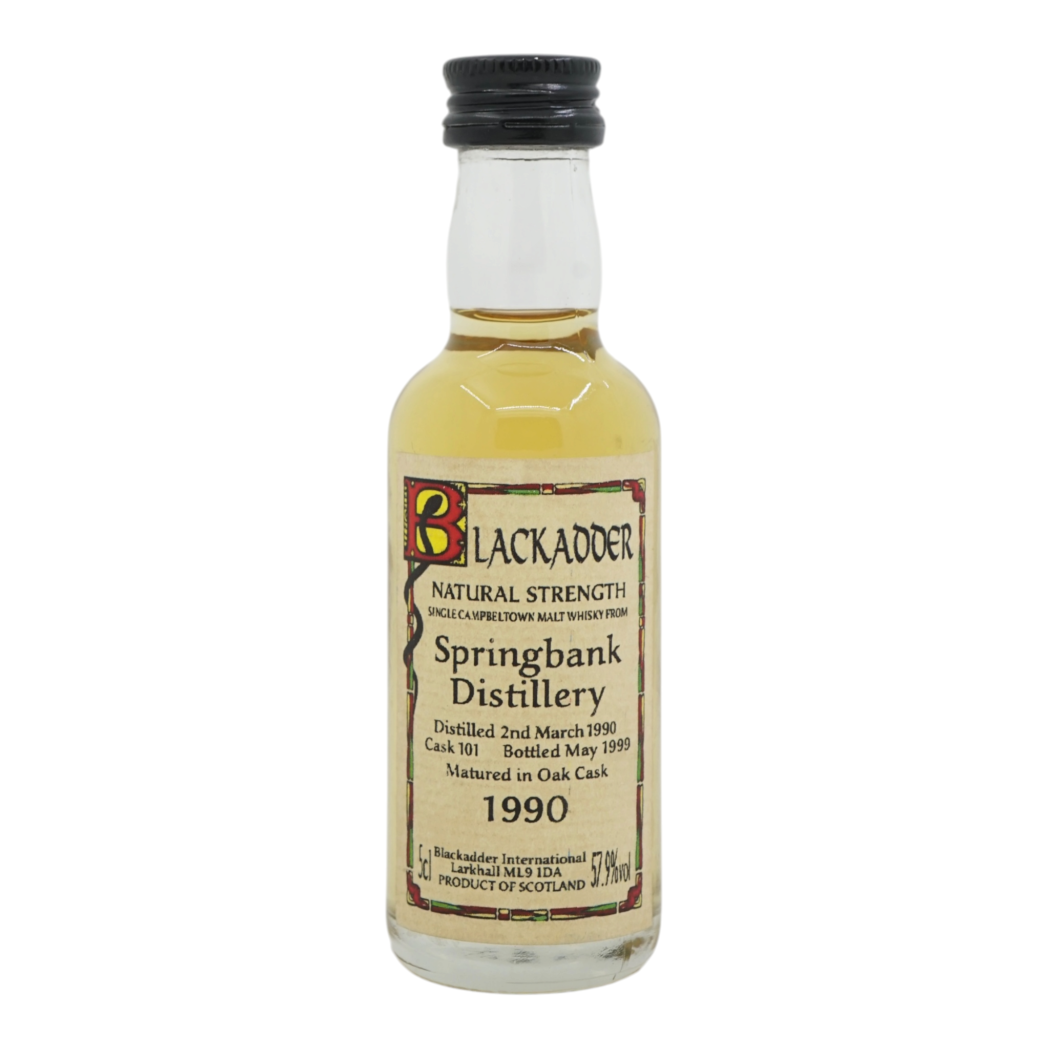 Springbank 1990/1999 Natural Strength Blackadder #101 57.9%
