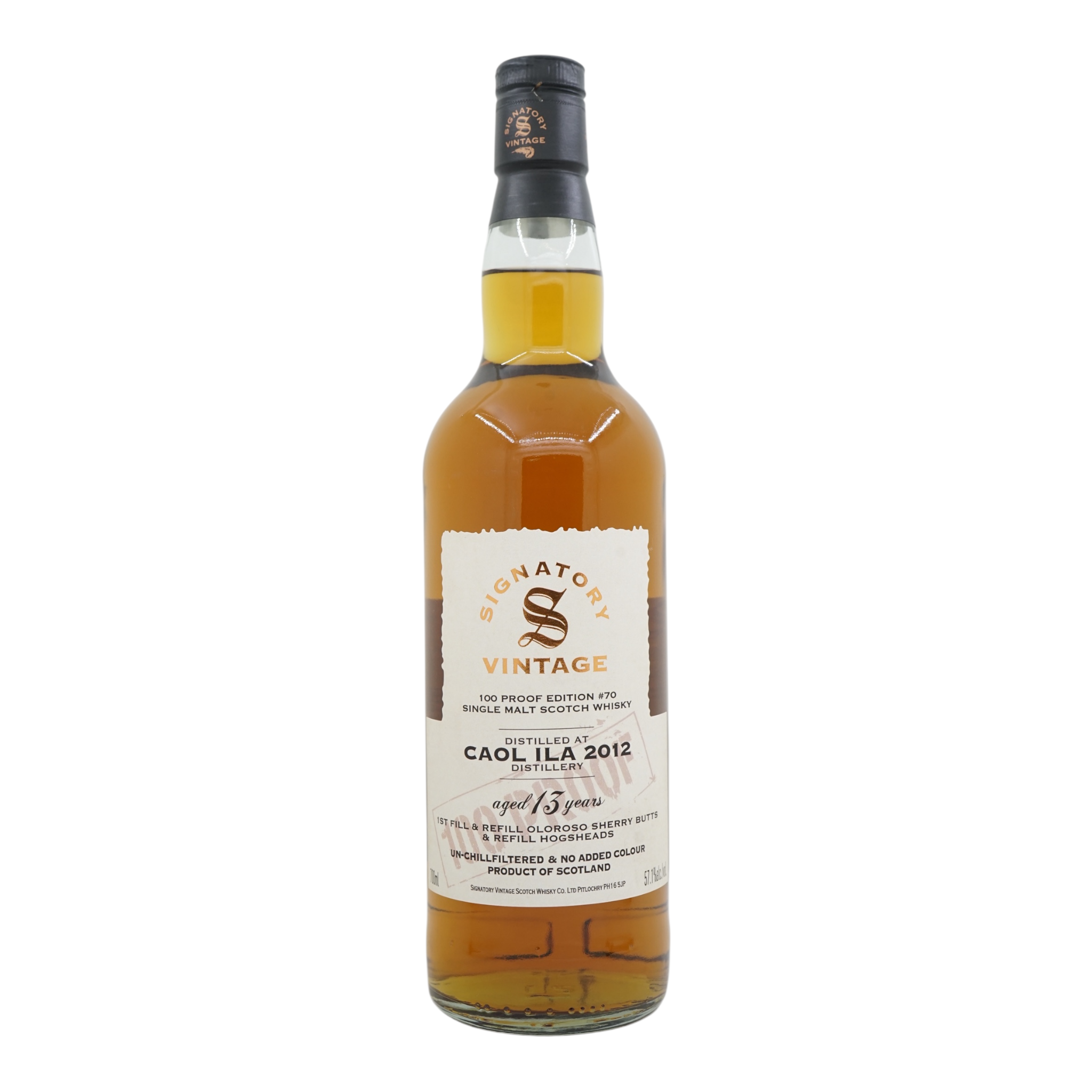 Caol Ila 2012/2026 13 Year Old 100 Proof Edition #70 Signatory Vintage