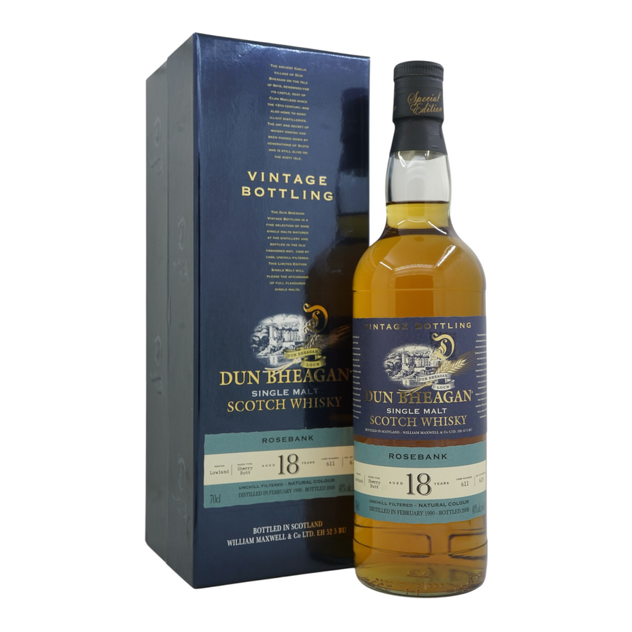 Rosebank 1990/2008 18 Year Old Dun Bheagan Ian Macleod #611