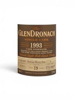 (Pre Order) Glendronach 1993/2013 19 Year Old Oloroso Sherry Butt #2 *預計一個月到貨*￼
