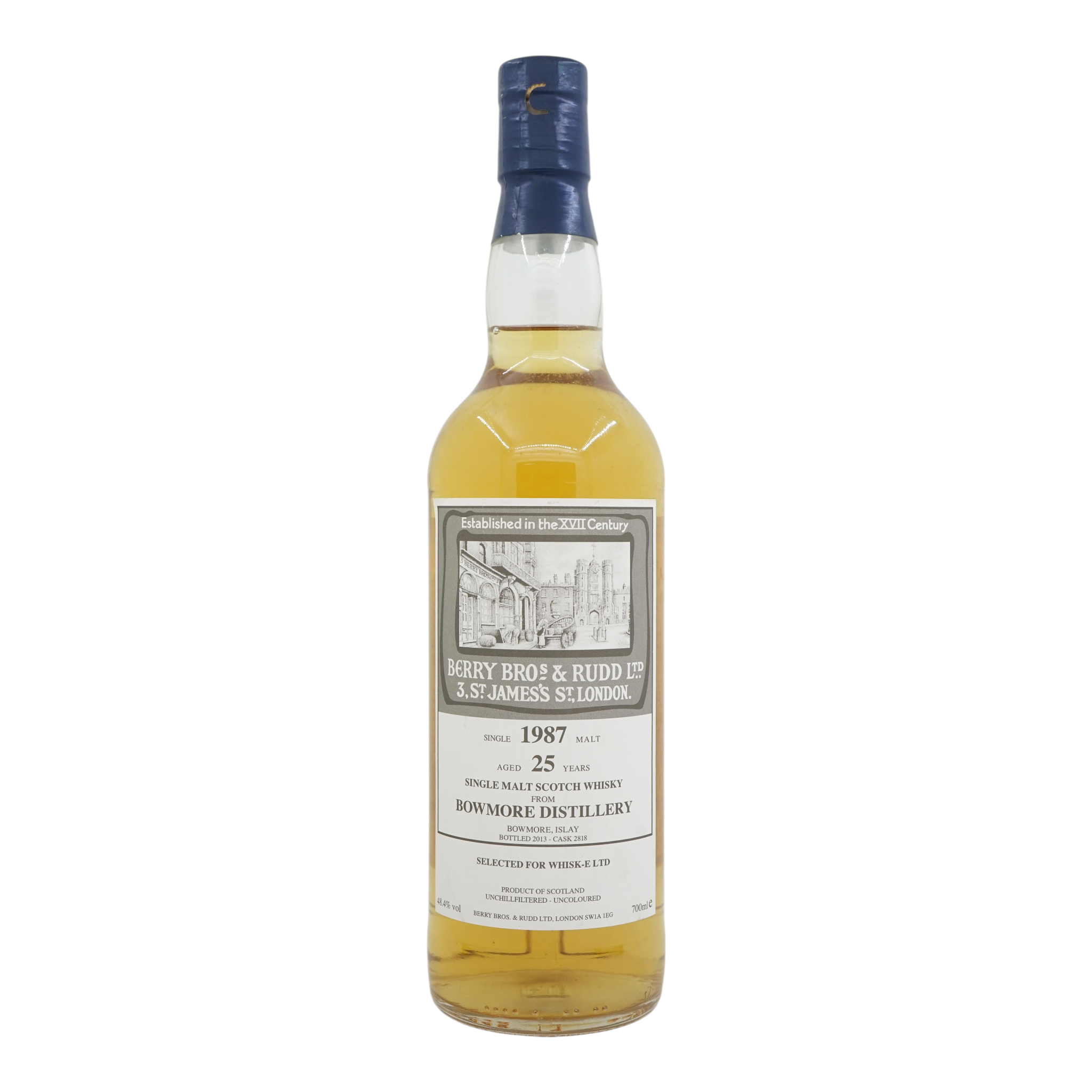 Bowmore 1987/2013 25 Year Old Berry Bros & Rudd #2818 48.4%