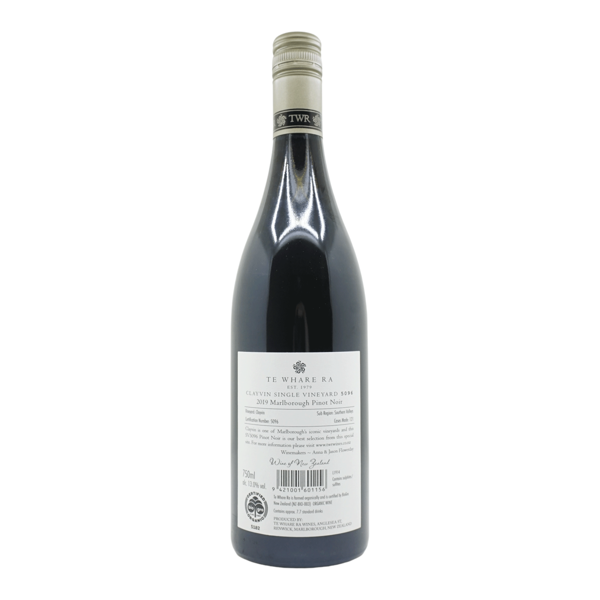 Te Whare Ra Clayvin Single Vineyard Pinot Noir 2019 (James Suckling: 97)