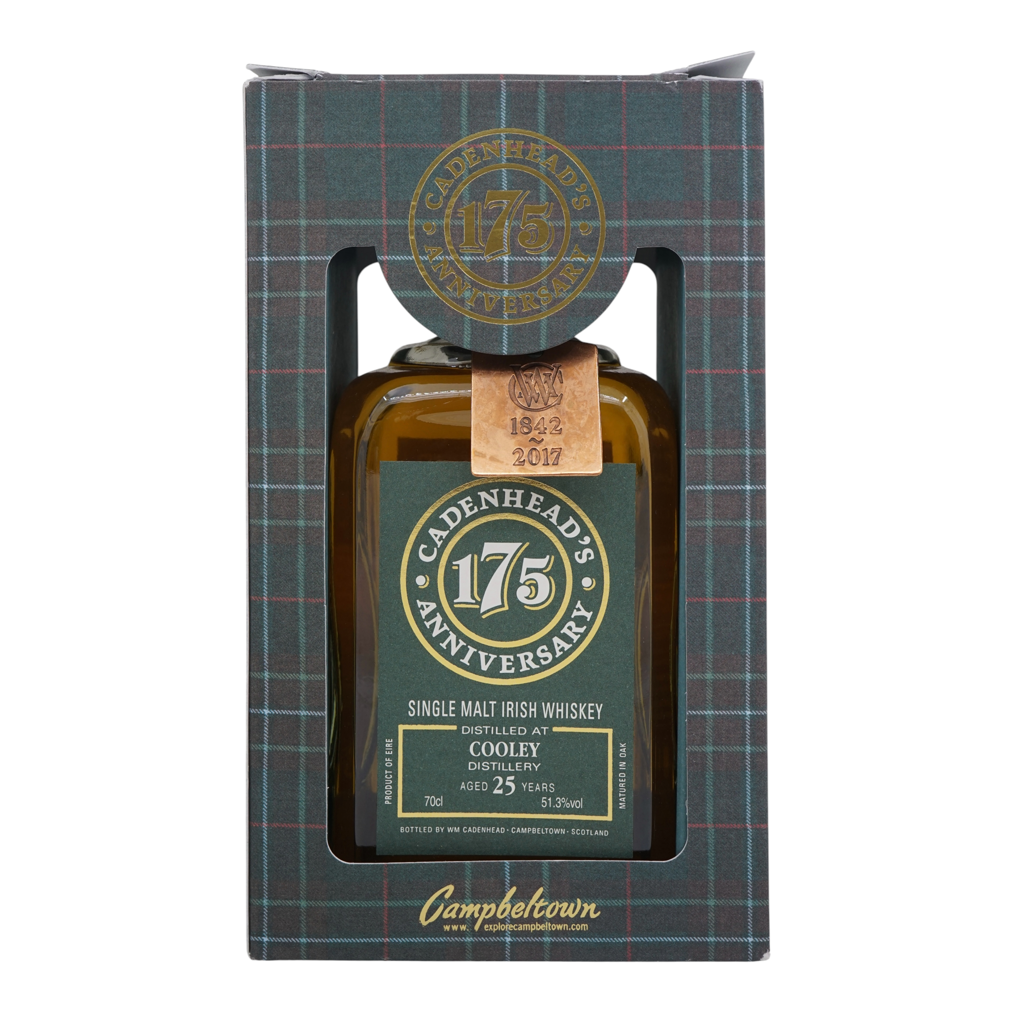 Cooley 1992/2017 25 Year Old Cadenhead's 175th Anniversary 51.3%