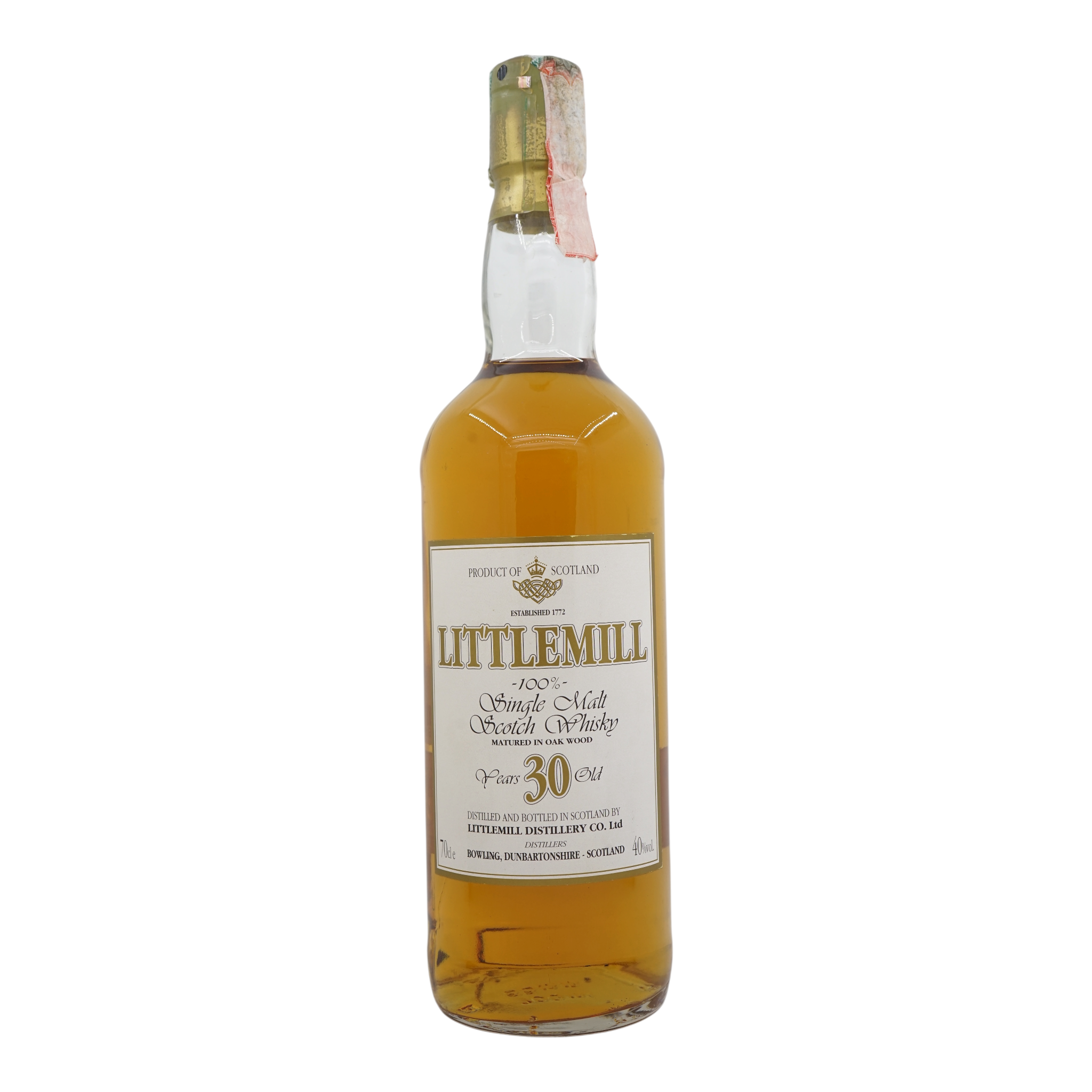 Littlemill 30 Year Old 100% Single Malt