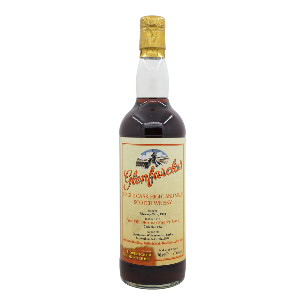 Glenfarclas 1994/2004 Single Cask Bottled for Cöpenicker Whisky-Herbst, Berlin #932