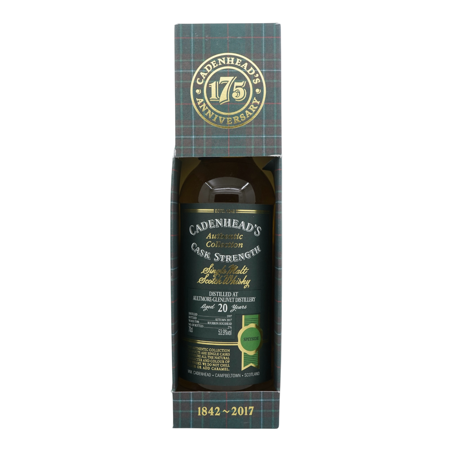 Aultmore 1997/2017 20 Year Old Authentic Collection Cadenhead's 53.9%