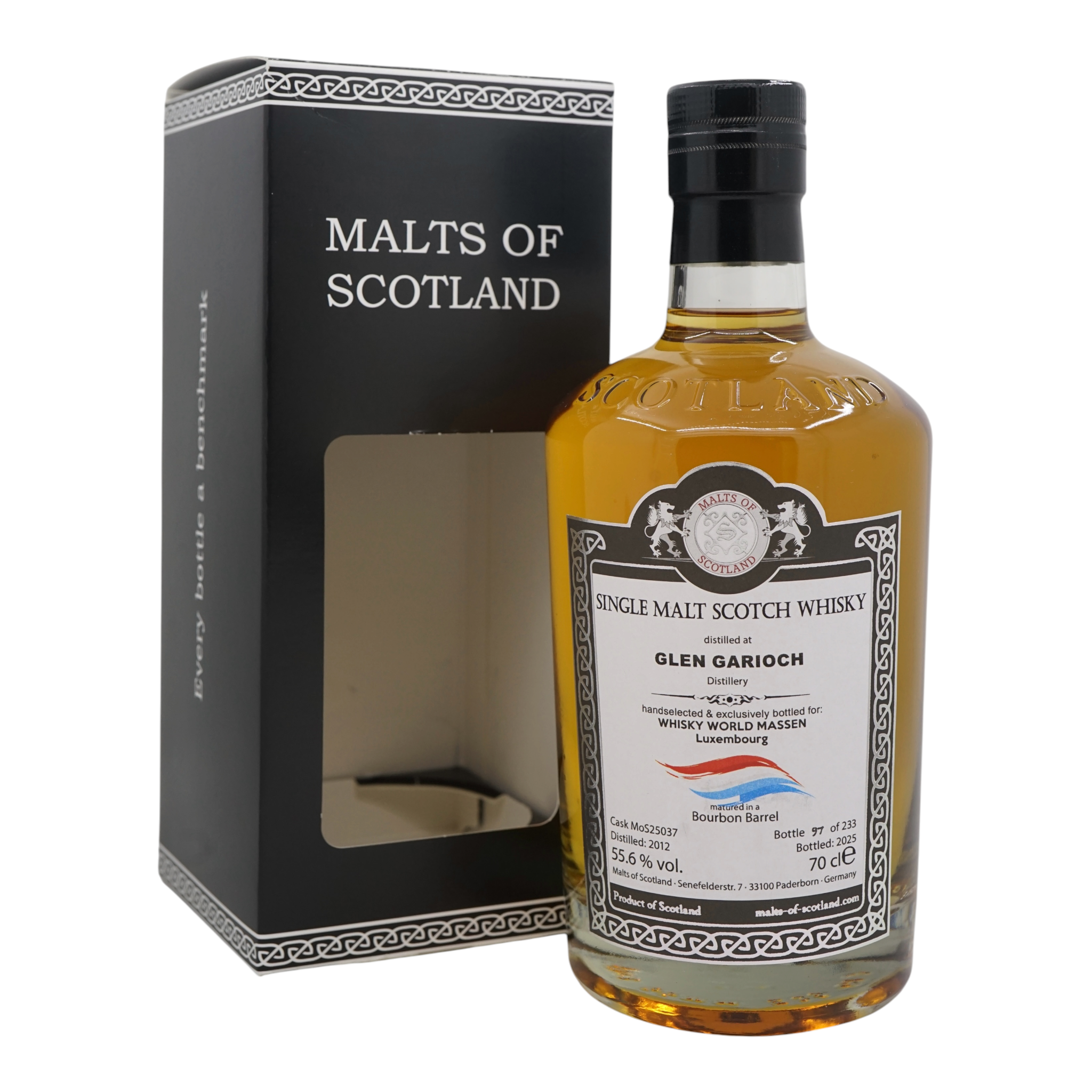 Glen Garioch 2012/2025 Bottled for
Whisky World Massen Luxembourg Malts of Scotland #MoS25037