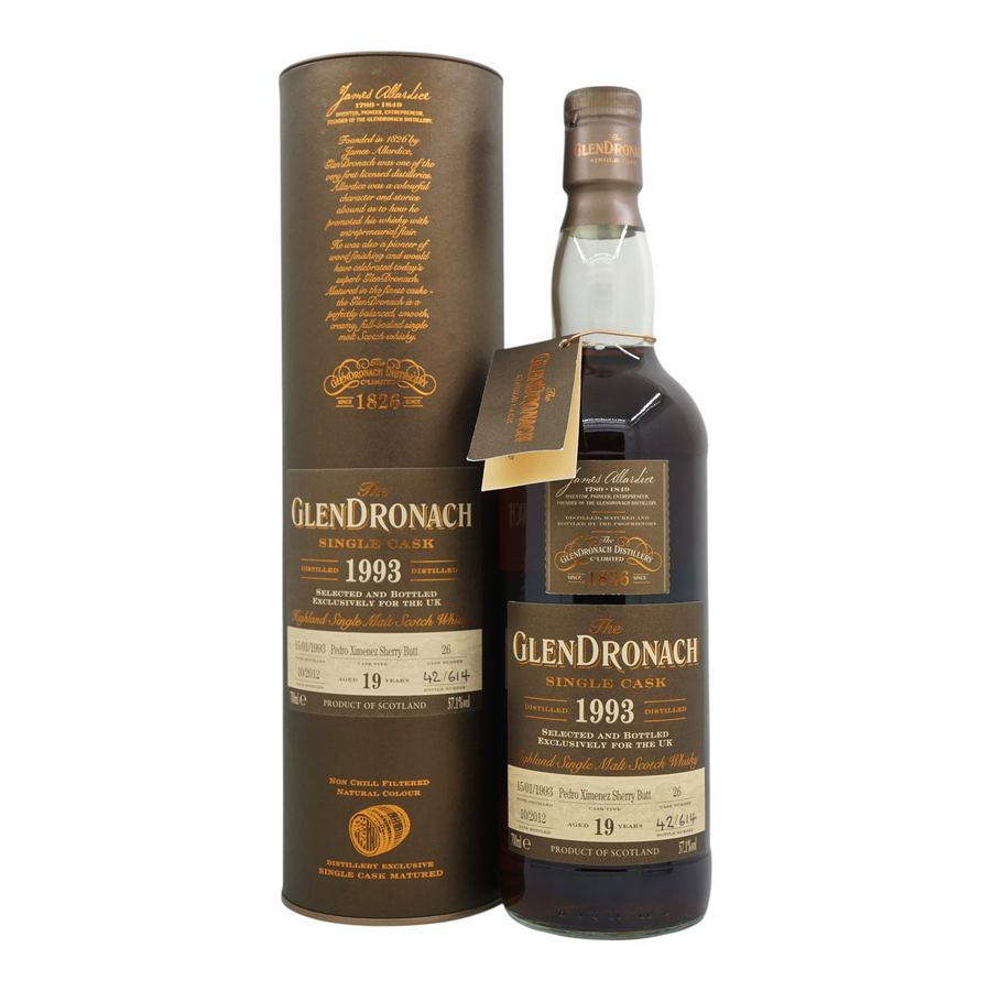 Glendronach 1993/2012 19 Year Old Pedro Ximenez Sherry Butt #26