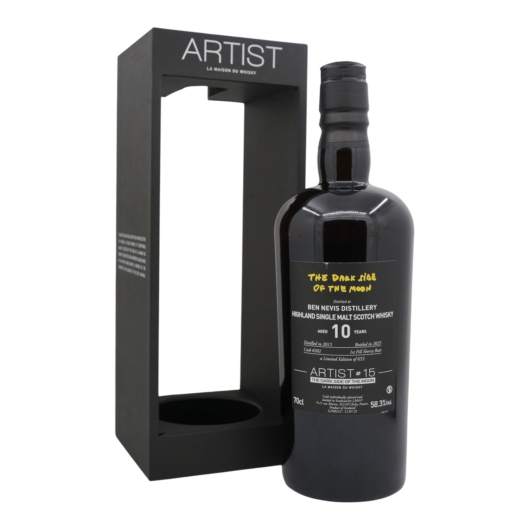 Ben Nevis 2015/2025 10 Year Old Artist #15 The Dark Side of the Moon La Maison du Whisky #202