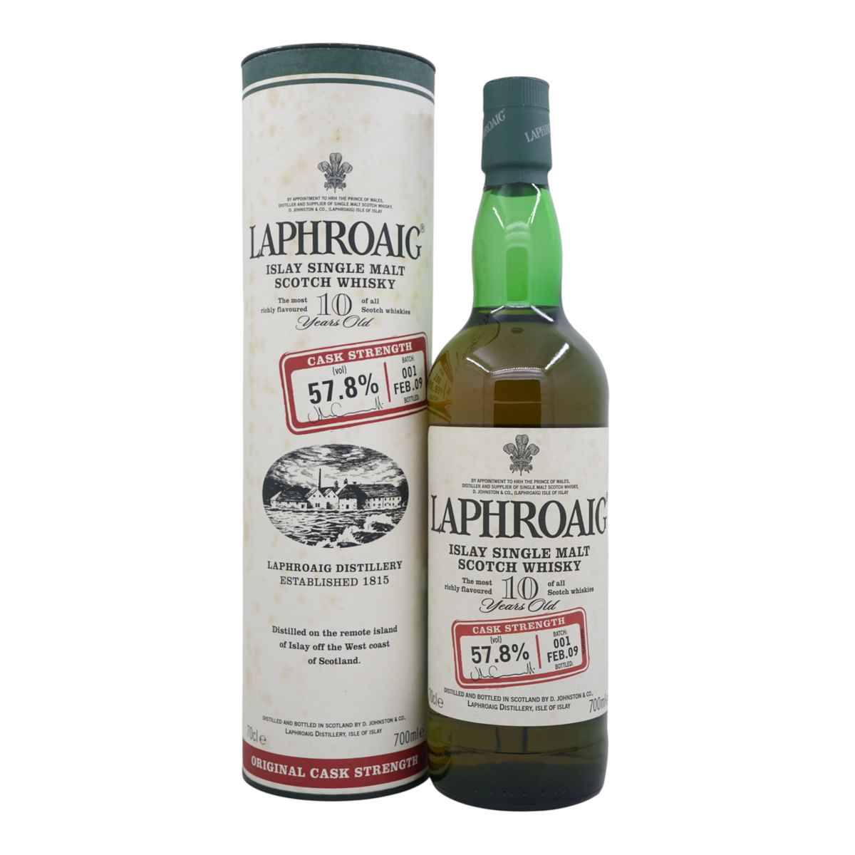 Laphroaig 10 Year Old Cask Strength Batch #001