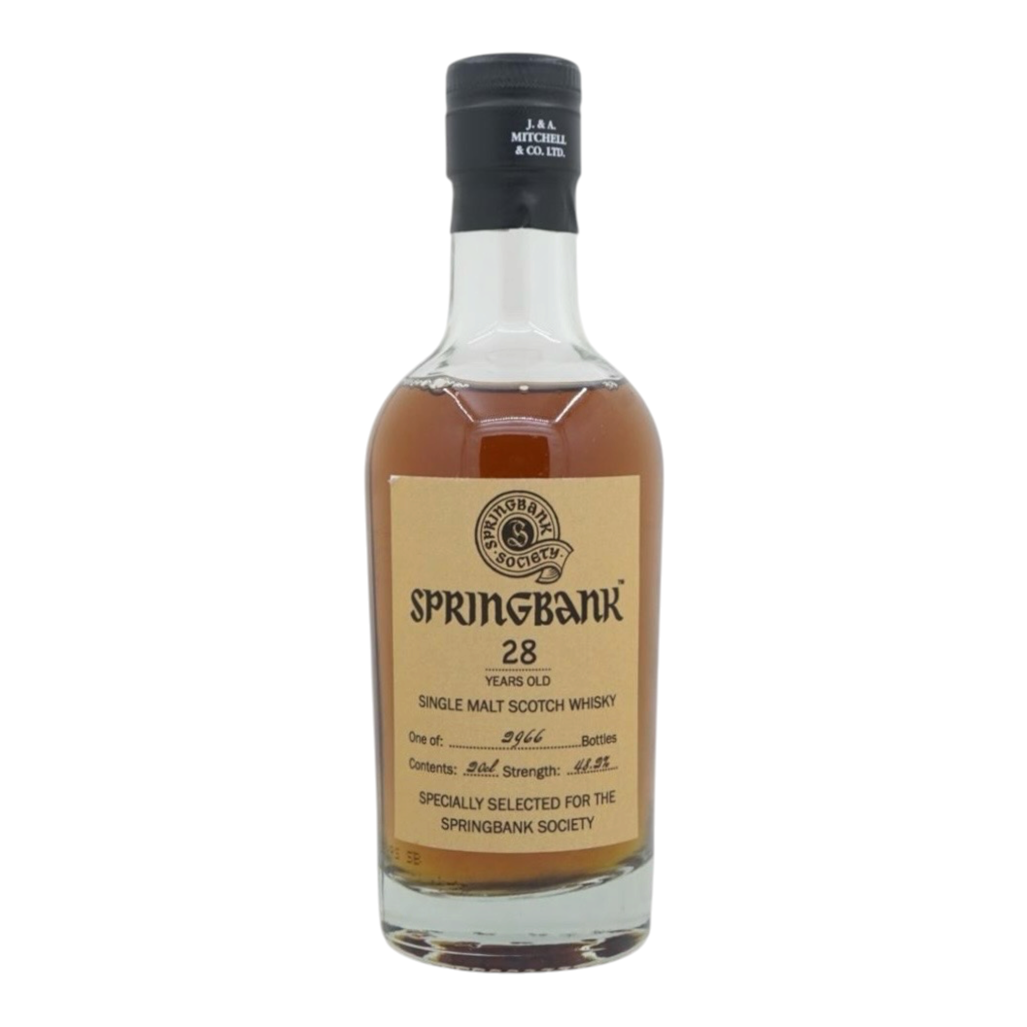 Springbank 28 Year Old Society Bottling 48.2% 200ml