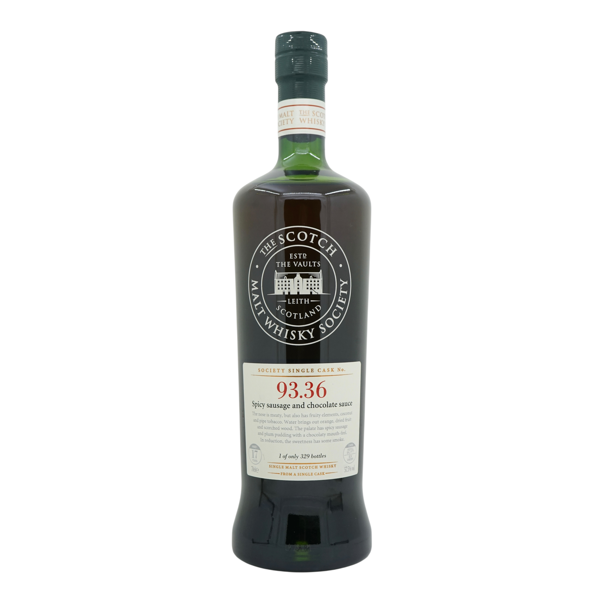 Glen Scotia 1992 17 Year Old SMWS 93.36 - Spicy sausage and chocolate sauce