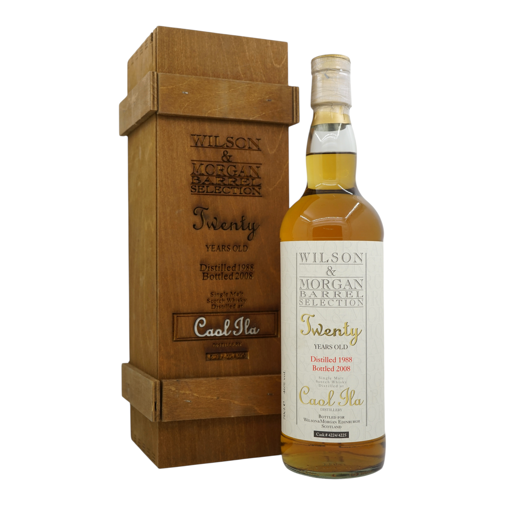 Caol Ila 1988/2008 20 Year Old Wilson & Morgans #4224/4225