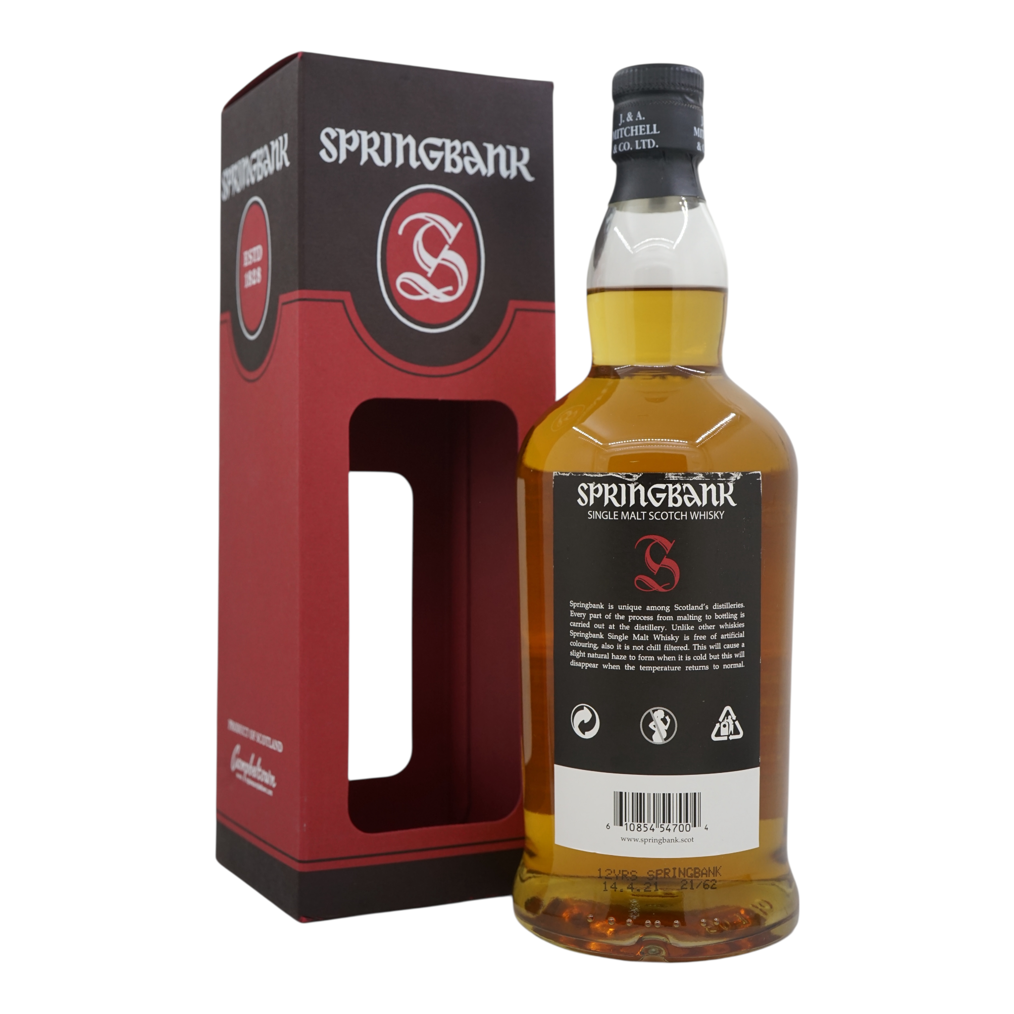 Springbank 12 Year Old Cask Strength Batch 22 55.4%