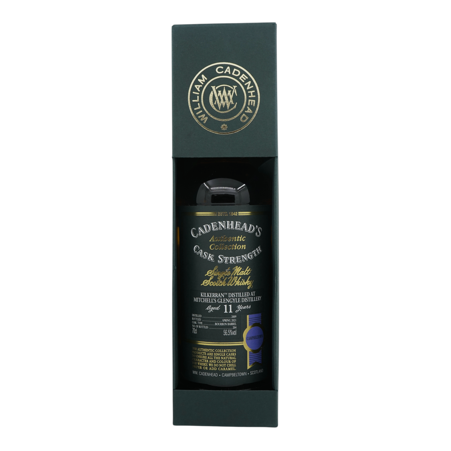 Kilkerran 2009/2021 11 Year Old Authentic Collection Cadenhead's 56.5%