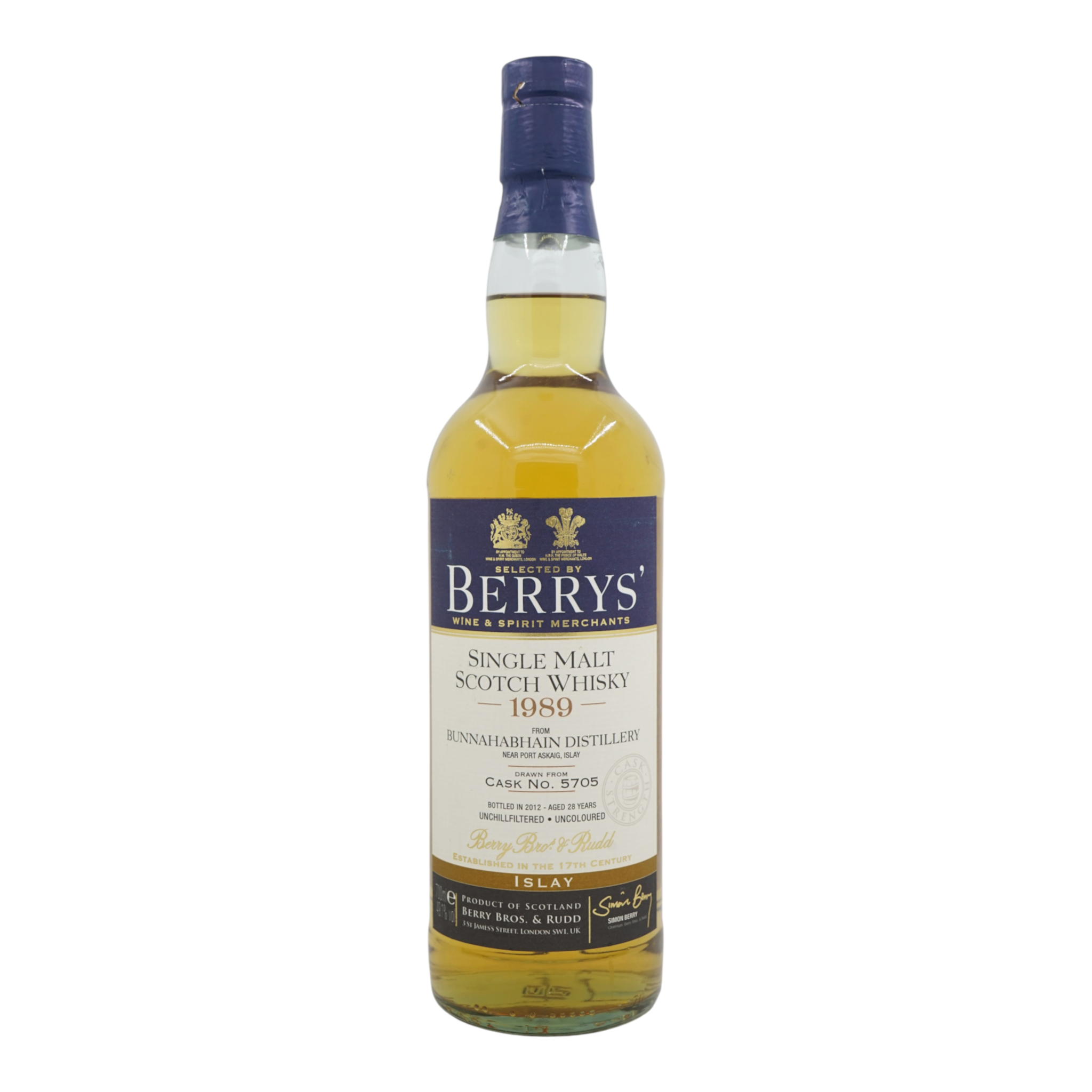 Bunnahabhain 1989/2012 28 Year Old Berry Bros & Rudd #5705
