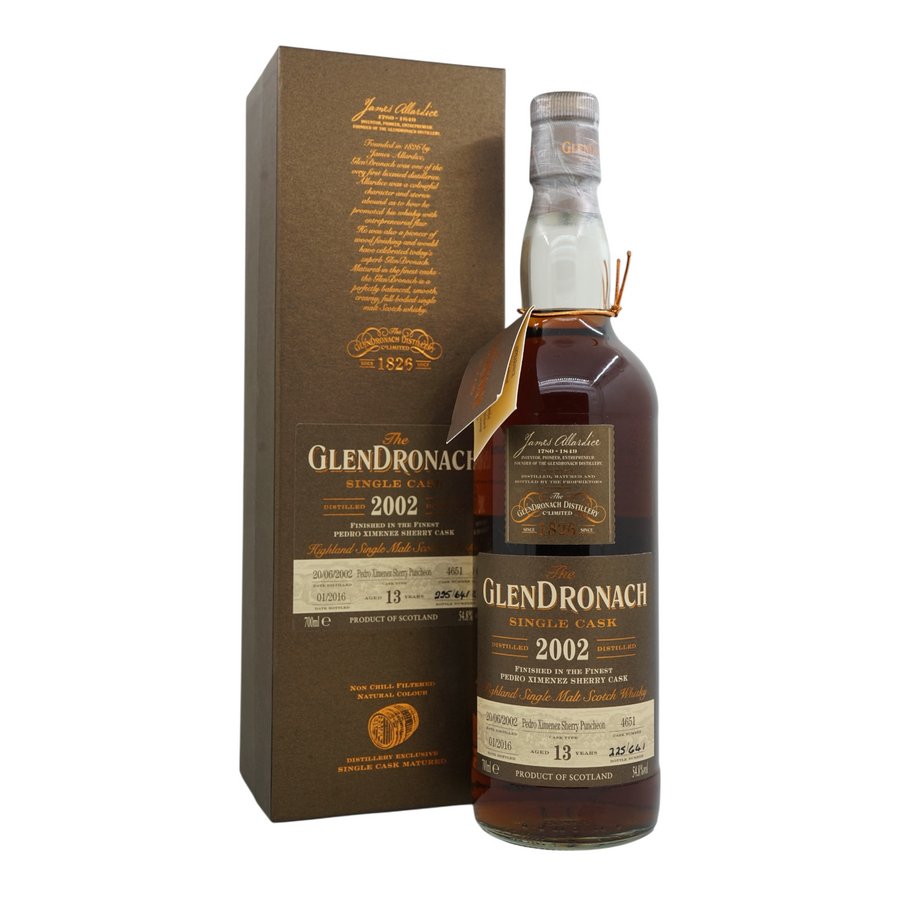 Glendronach 2002/2016 13 Year Old Pedro Ximénez Sherry Puncheon #4651