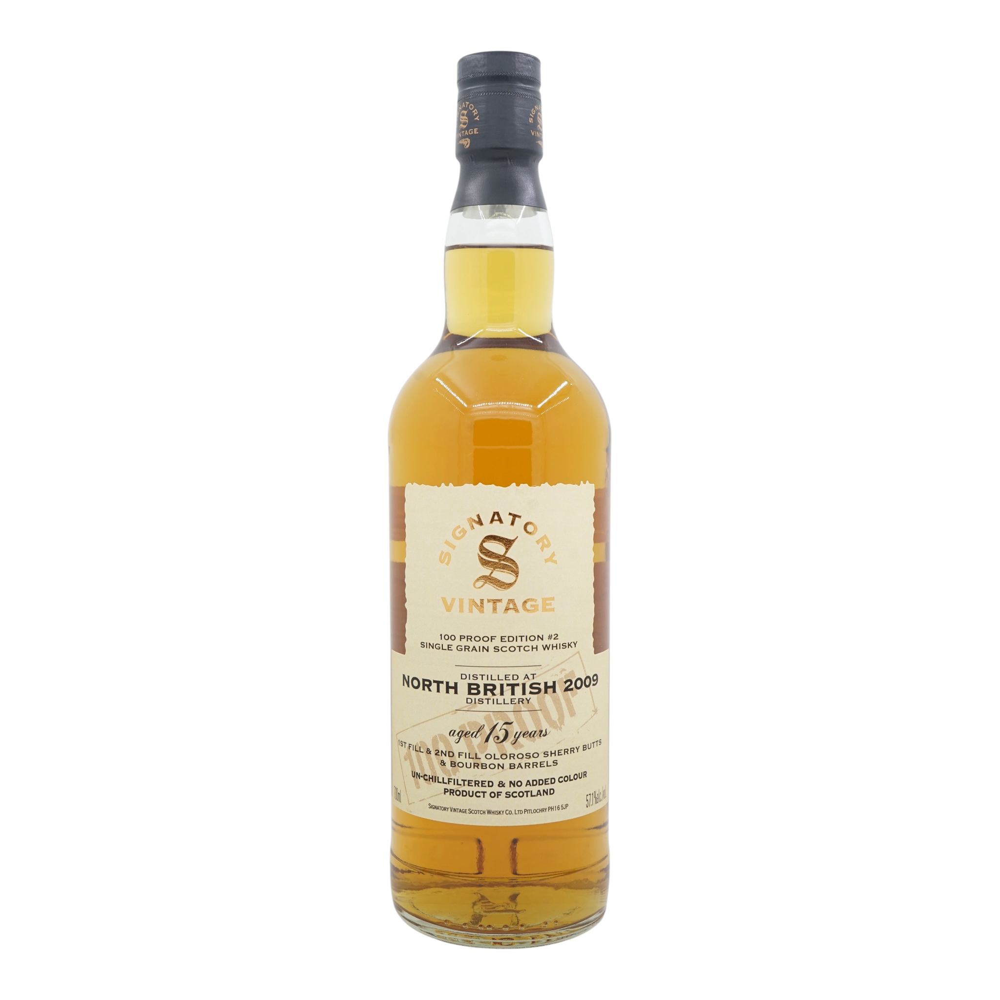 North British 2009/2025 15 Year Old 100 Proof Edition #2 Signatory Vintage