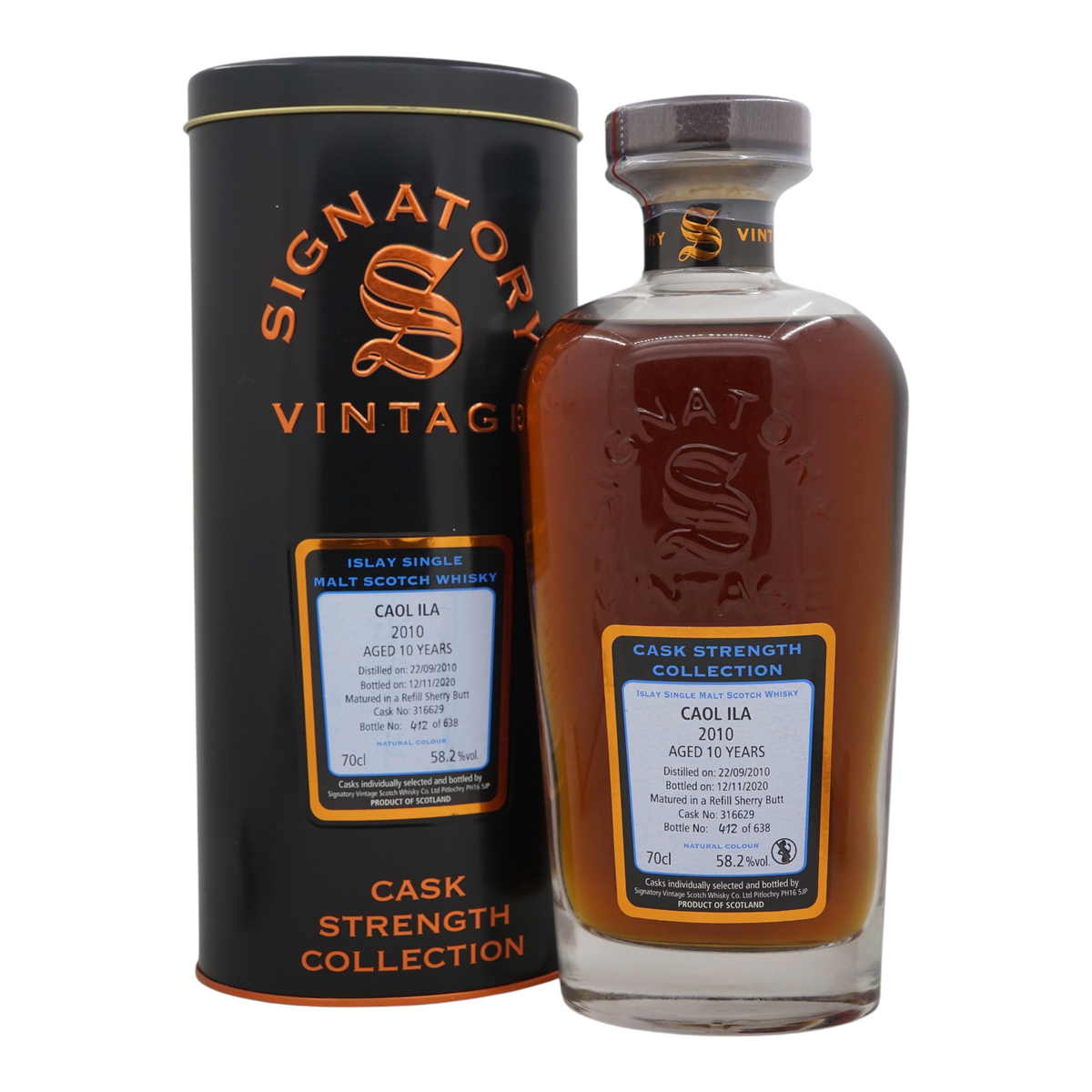 Caol Ila 2010/2020 10 Year Old Cask Strength Collection Signatory Vintage #316629