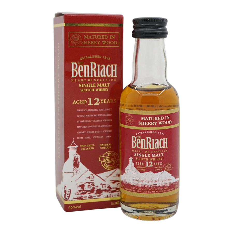 Benriach 12 Year Old Matured in Sherry Wood (2013 bottled) Miniature 50ml