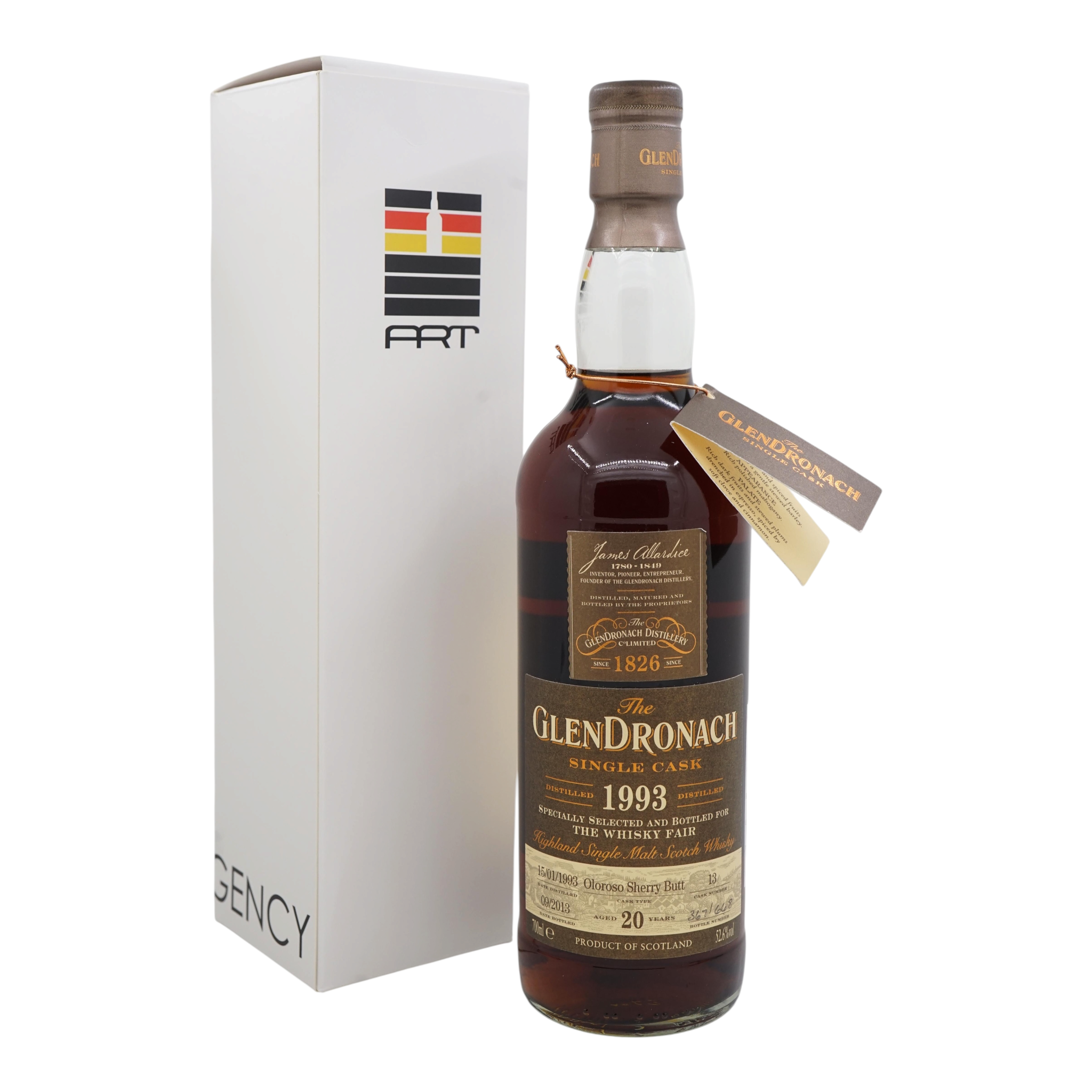 Glendronach 1993/2013 20 Year Old Oloroso Sherry Butt Bottled for The Whisky Fair #13 (低水)