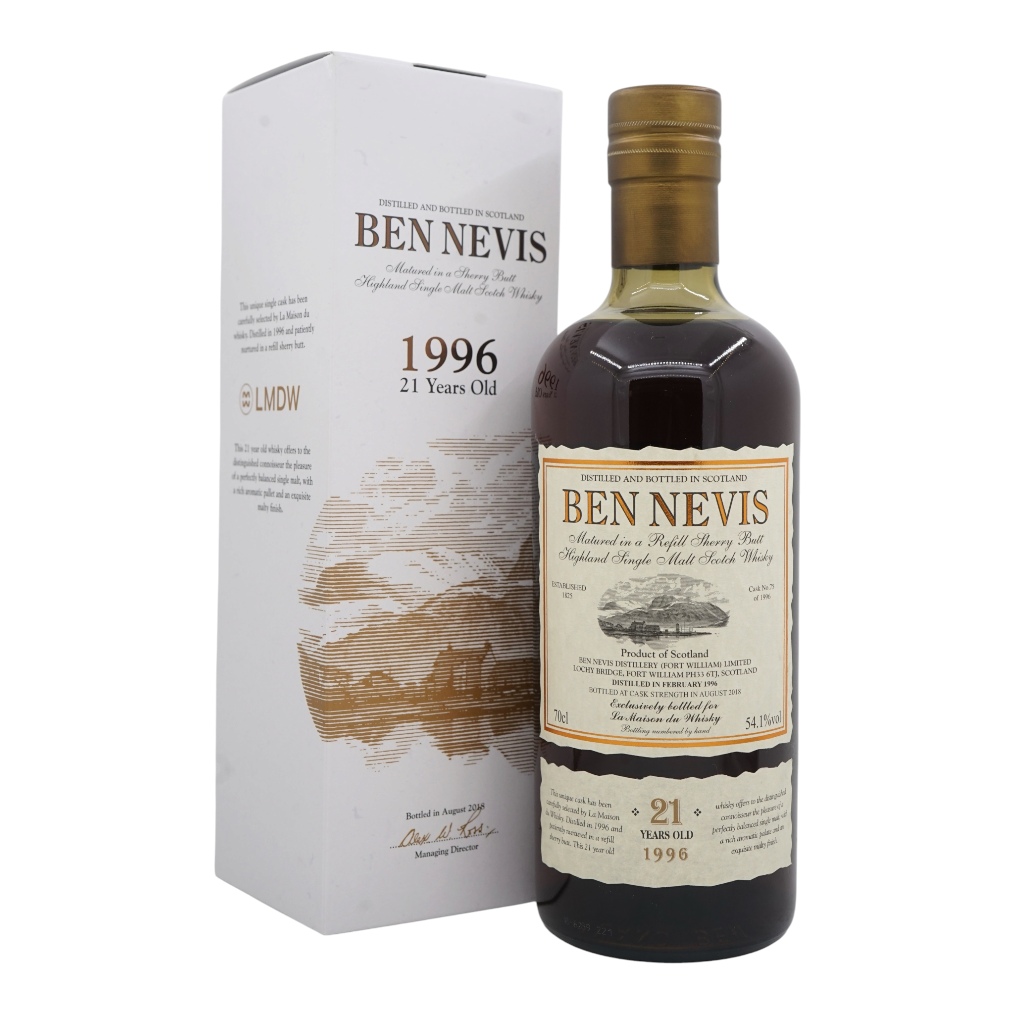Ben Nevis 1996/2018 21 Year Old Single Cask Bottled for La Maison Du Whisky #75