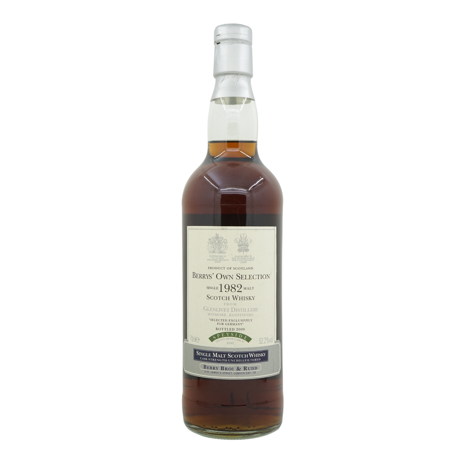 Glenlivet 1982/2009 26 Year Old Bottled for Germany Exclusive Berrys' Own Selection #4340