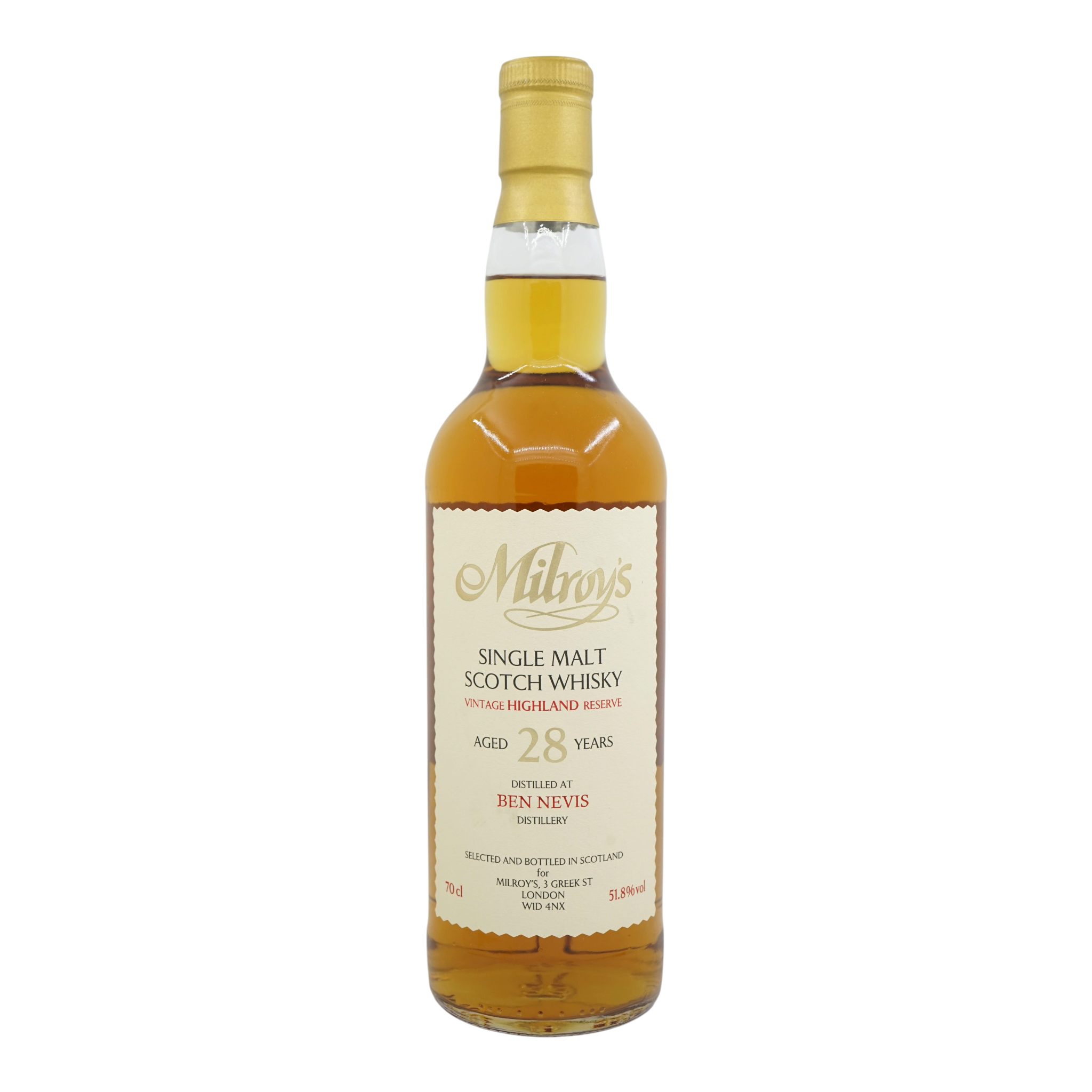 Ben Nevis 1996/2025 28 Year Old Vintage Reserve Milroy's of Soho #1583