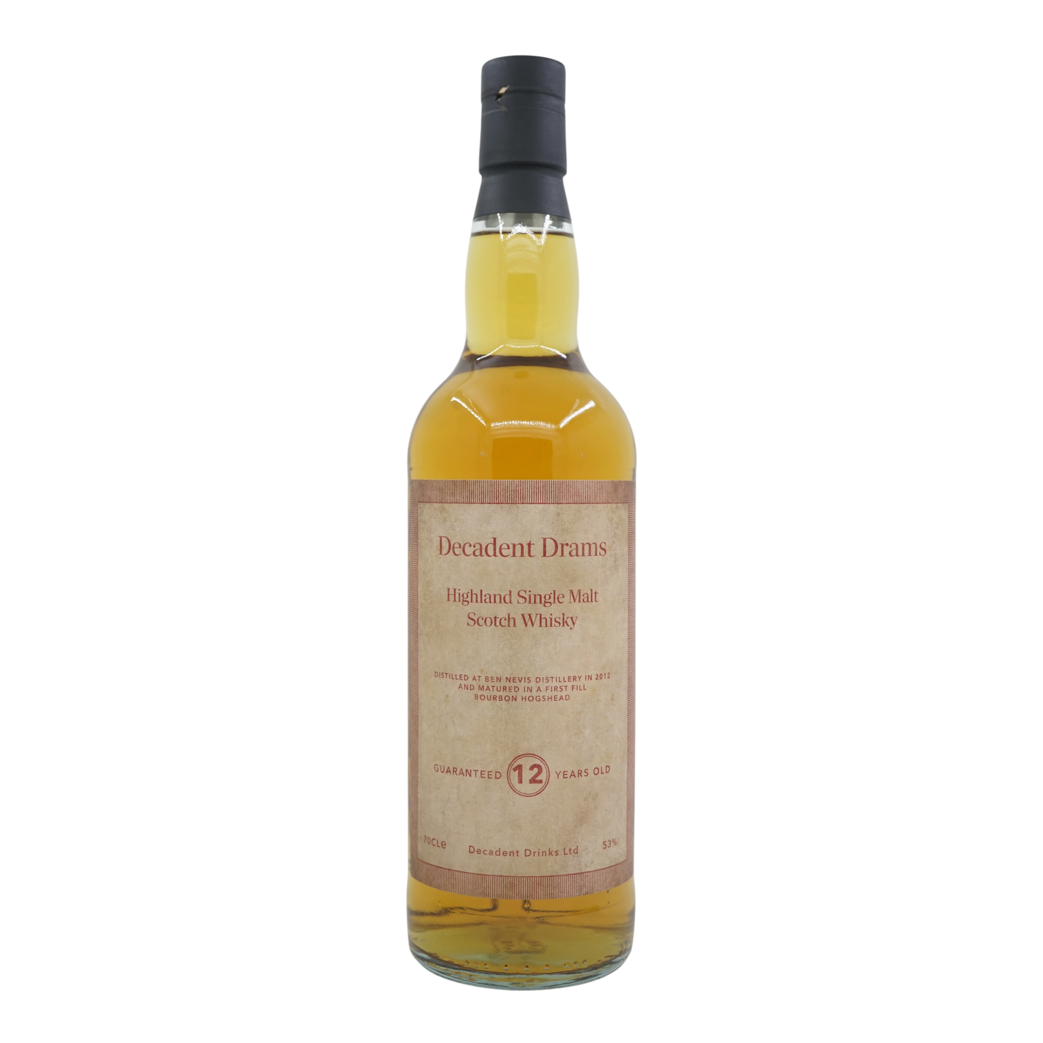 Ben Nevis 2012/2025 12 Year Old 1st fill Bourbon Hogshead Decadent Drams Decadent Drinks