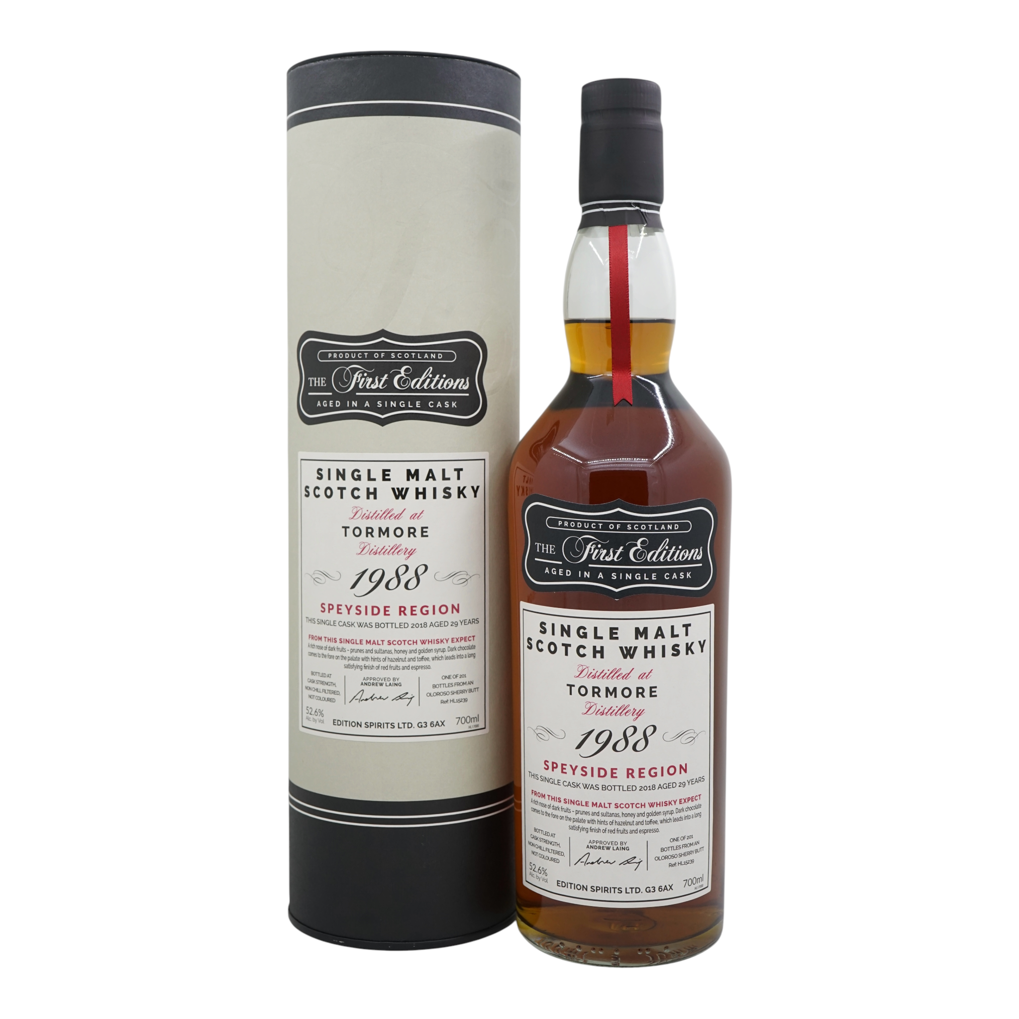Tormore 1988/2018 29 Year Old The First Editions Edition Spirits #HL15239