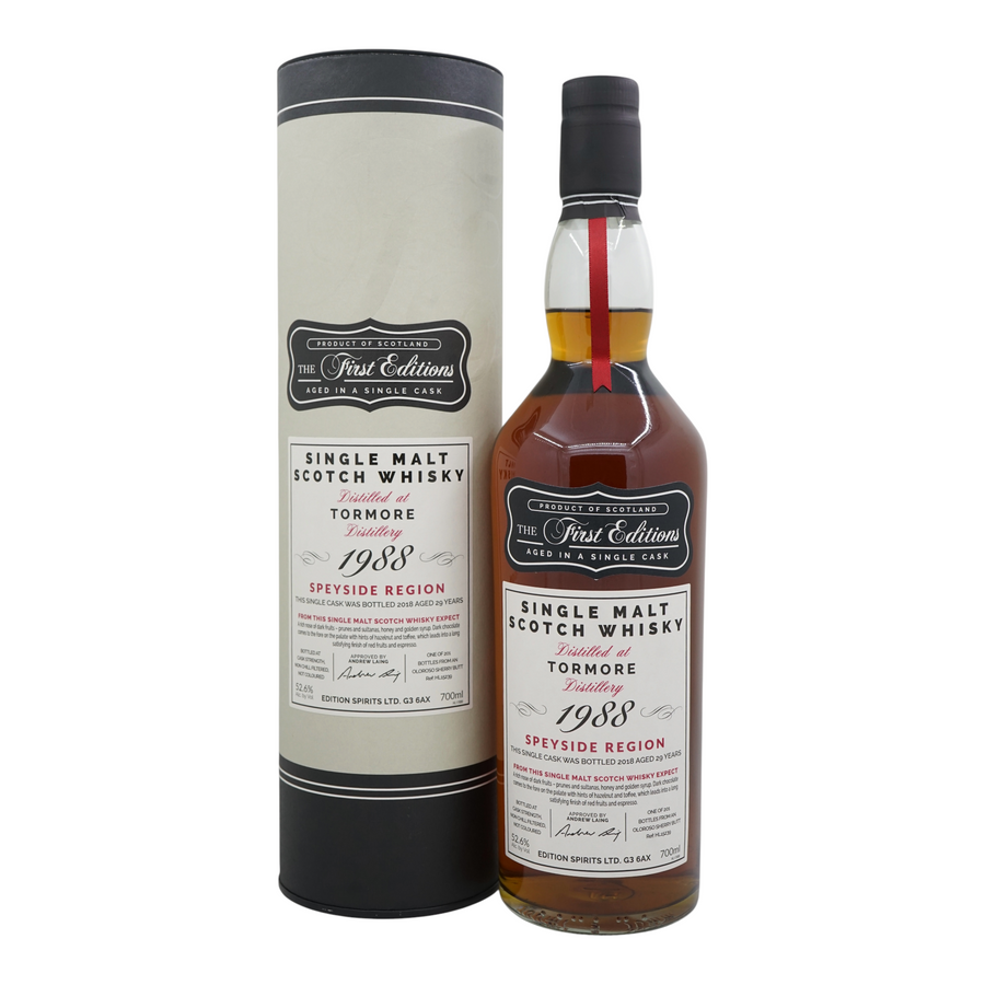 Tormore 1988/2018 29 Year Old The First Editions Edition Spirits #HL15239