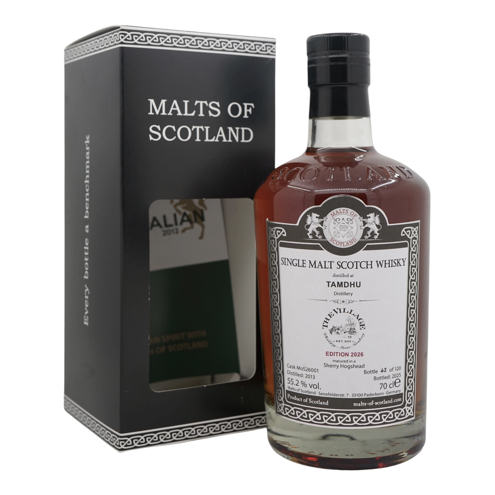 Tamdhu 2013/2025 Bottled for
The Village Edition 2026 Malts of Scotland #MoS26001