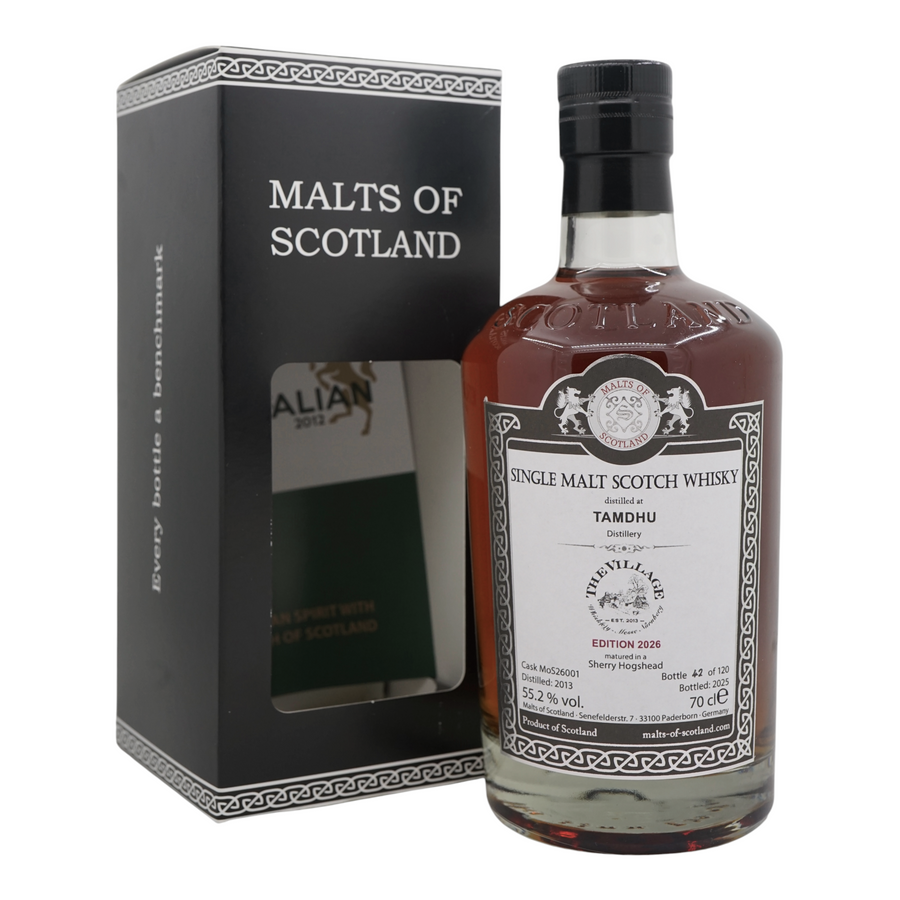 Tamdhu 2013/2025 Bottled for
The Village Edition 2026 Malts of Scotland #MoS26001