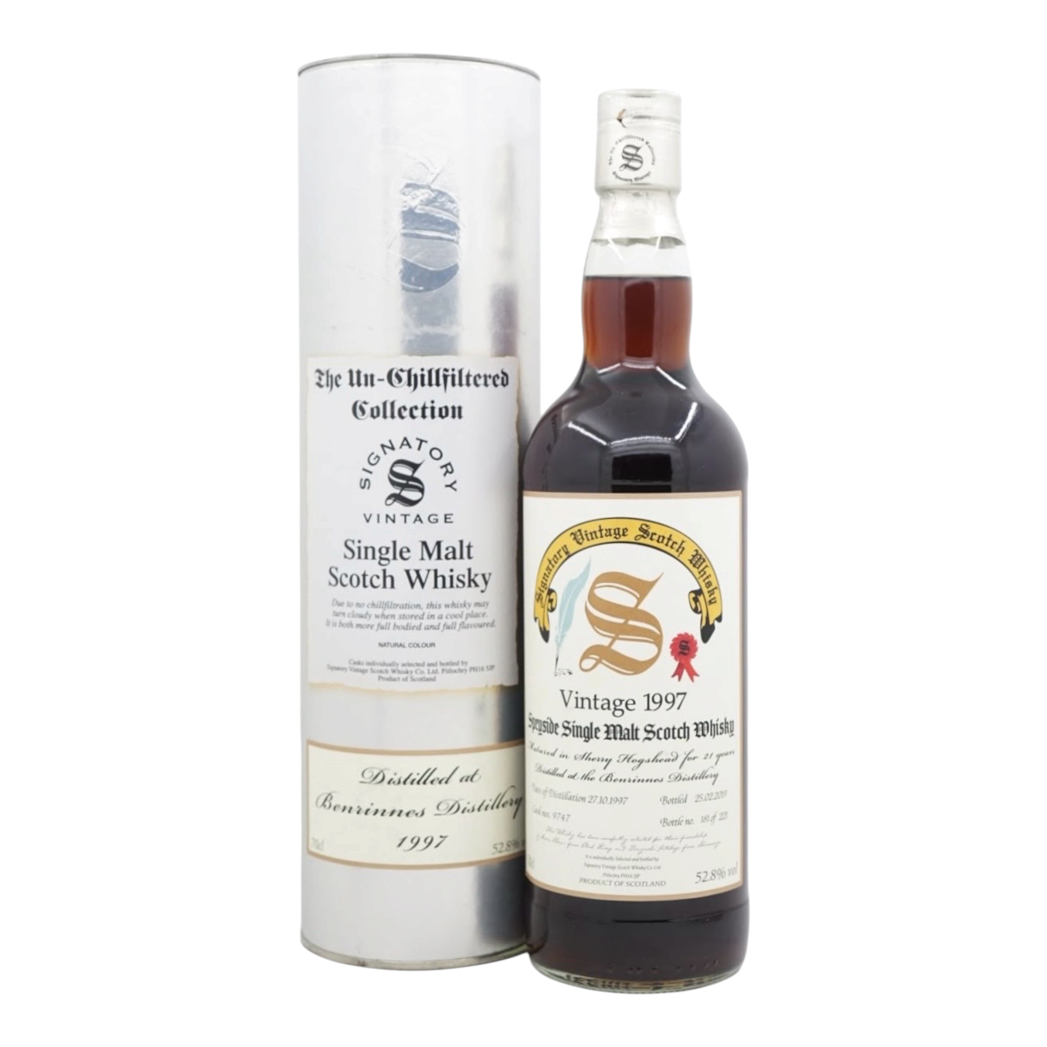 Benrinnes 1997/2019 21 Year Old Cask Strength Bottled for Shinanoya and Club Qing Signatory Vintage #9747