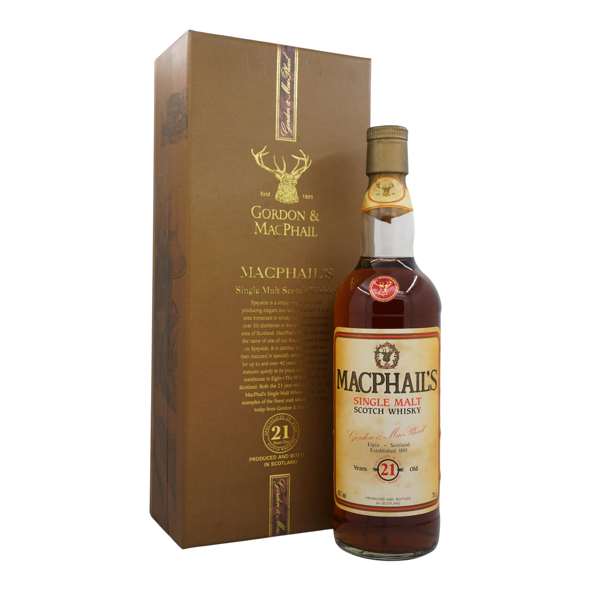 MacPhail's 21 Year Old Single Malt Scotch Whisky Gordon & MacPhail