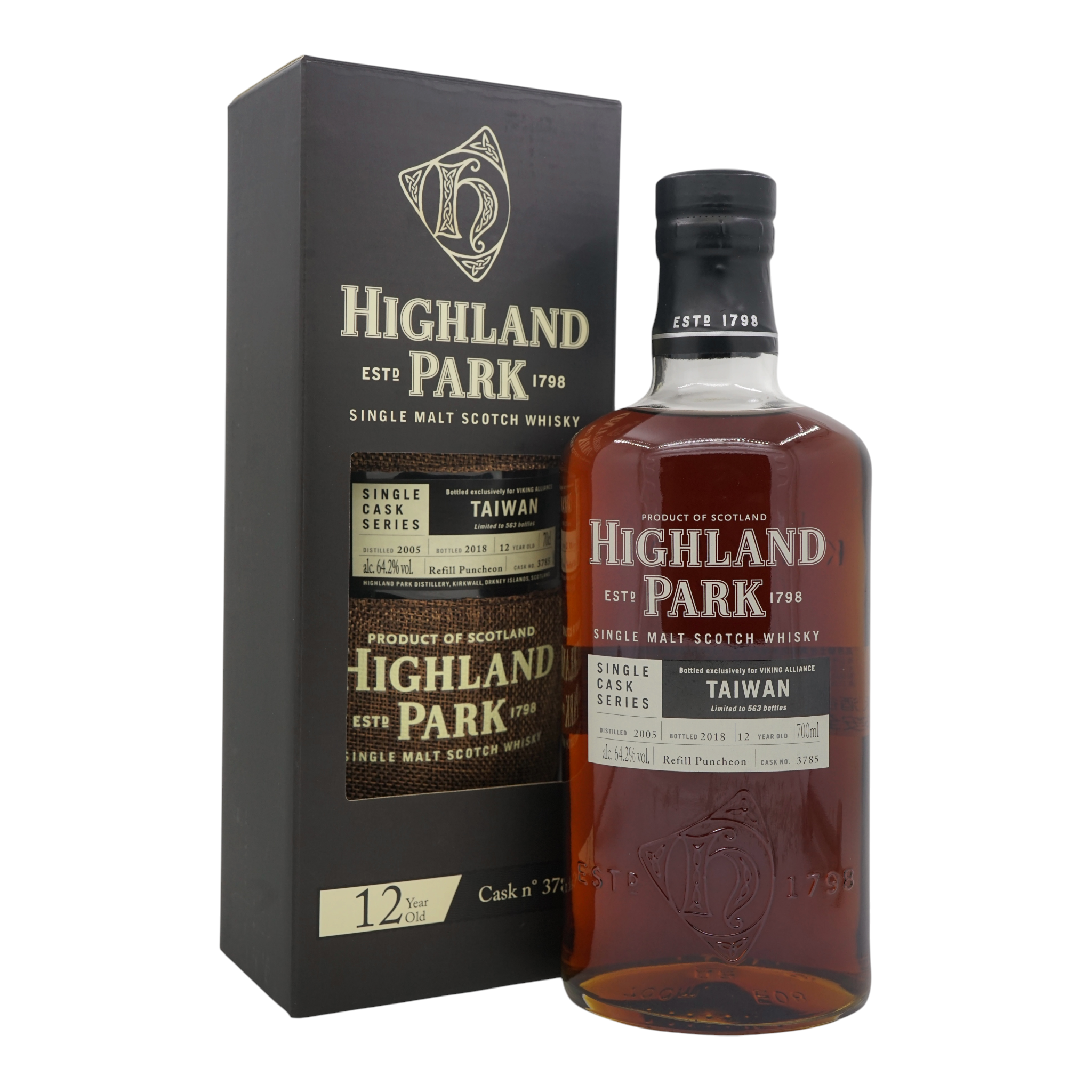 Highland Park 2005/2018 12 Year Old Single Cask Series Bottled for Viking Alliance Taiwan #3785