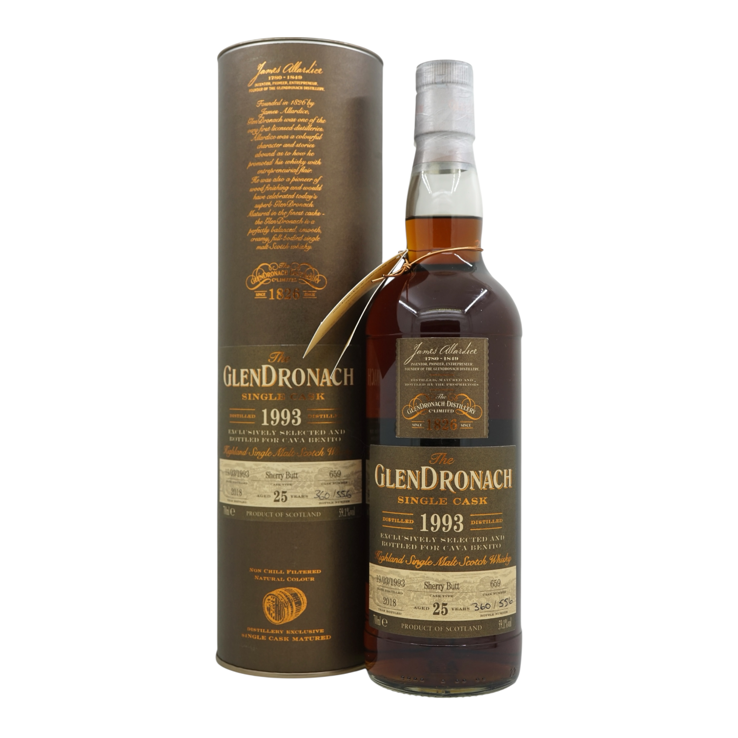 Glendronach 1993/2018 25 Year Old Sherry Butt #659