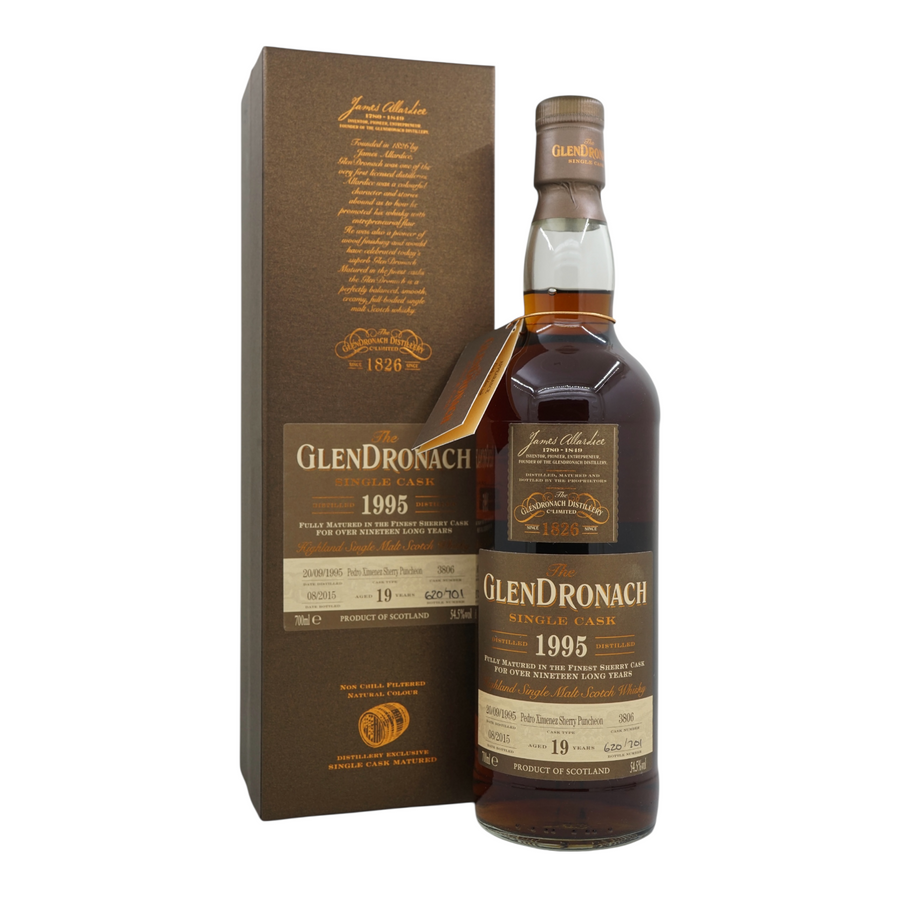 Glendronach 1995/2015 19 Year Old Pedro Ximénez Sherry Puncheon #3806